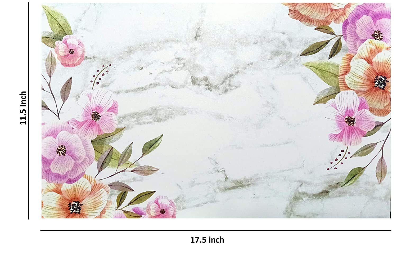 Non-Slip PVC Placemats Set of 6 - Washable, Wipeable & Easy Clean Table Mats for Dining, Kitchen & Restaurant Use - Multicolor Waterproof Placemats for Everyday Meals, Parties & Outdoor Dining