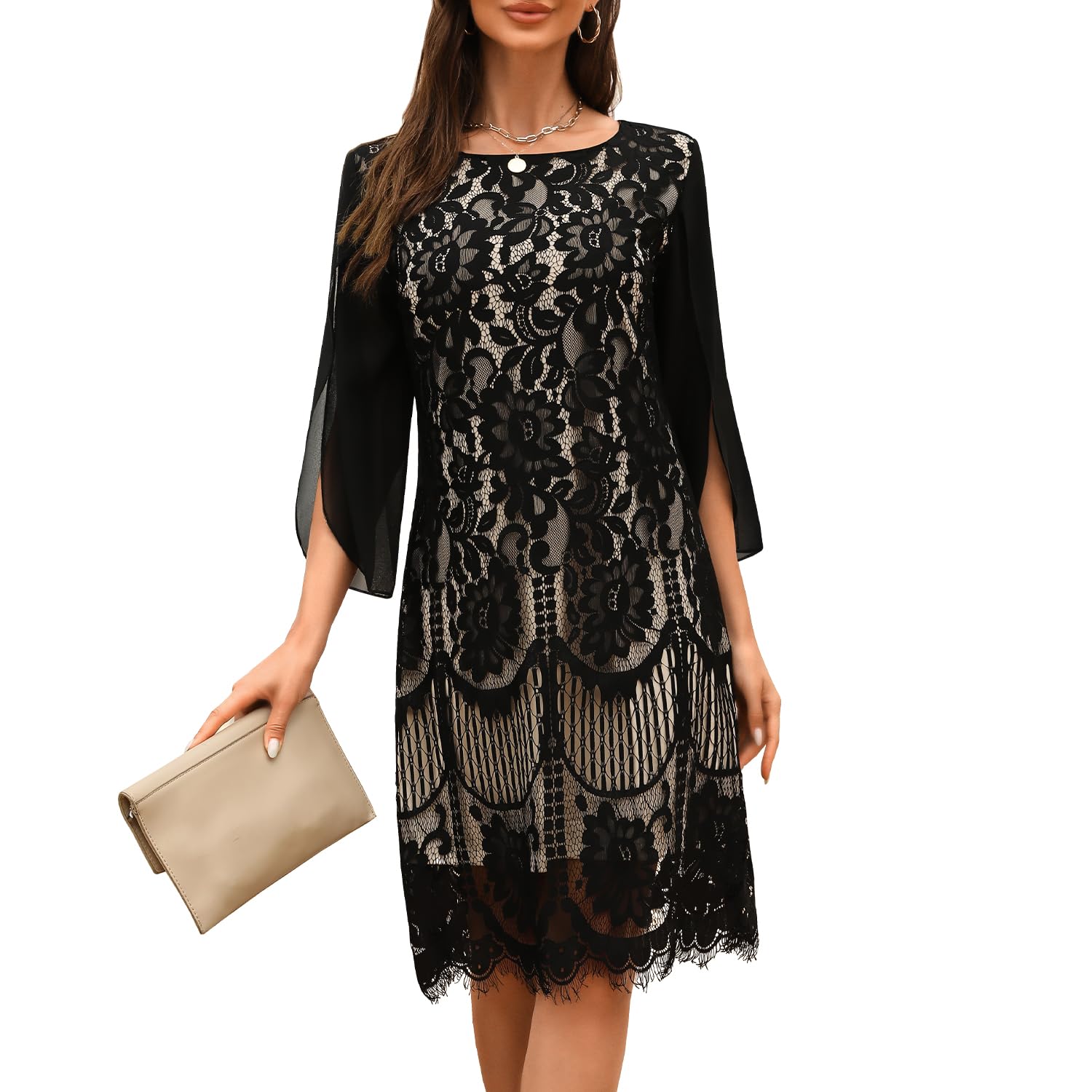 Elegant Women's Wedding Guest Dresses & Cocktail Dresses - Lace Sequin Prom Gowns for Formal Occasions | Perfect for Weddings, Parties & Special Events