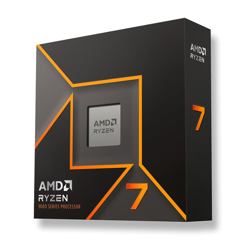 AMD Ryzen 7 9700X 8-Core AM5 Desktop Processor 5.50GHz - 100-100001404WOF - Ideal for Gaming, Streaming & Content Creation