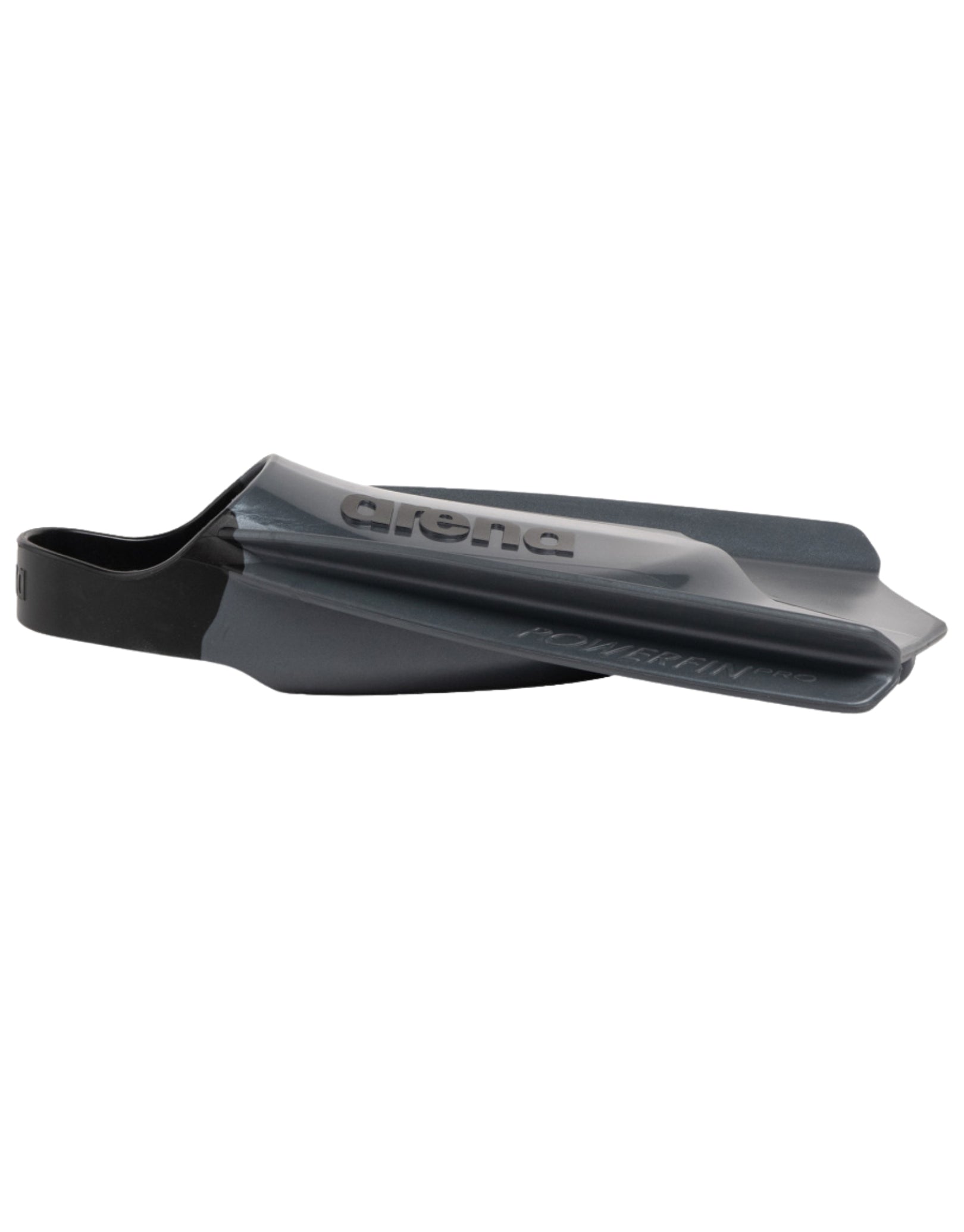 Powerfin Pro II Competitive Swim Training Fins - Black/Grey - High-Performance Fins for Swimmers, Triathletes & Water Athletes - Perfect for Lap Swimming, Pool Workouts & Open Water Training