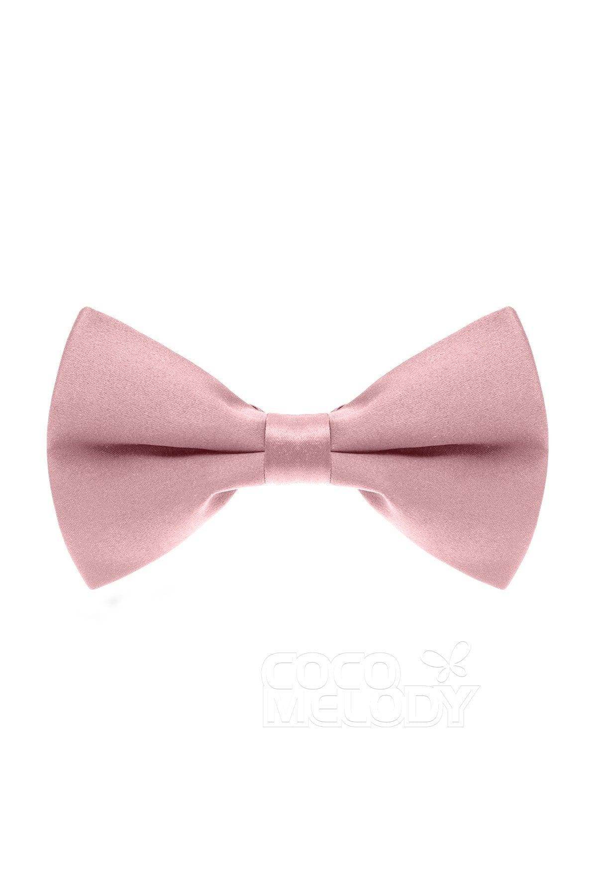 Elegant Men's Elastic Silk-Like Satin Bow Tie - Adjustable Neckband for Weddings, Prom & Formal Events - CZ170016