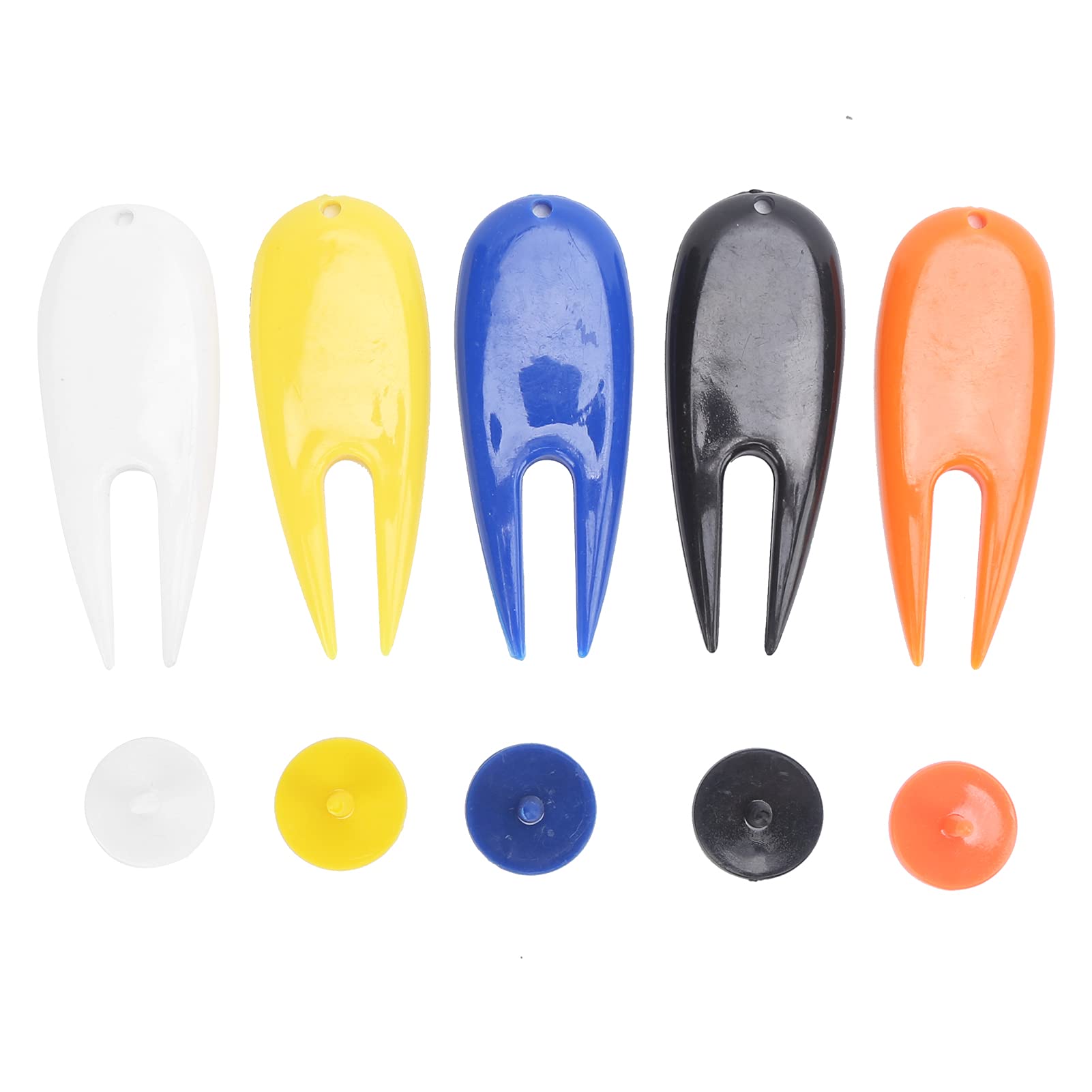 Premium Golf Divot Repair Tool with Ball Marker - Durable Plastic Pitch Fork for Greens Repair & Ball Position Marking - Perfect for Golfers, Tournaments & Practice Sessions