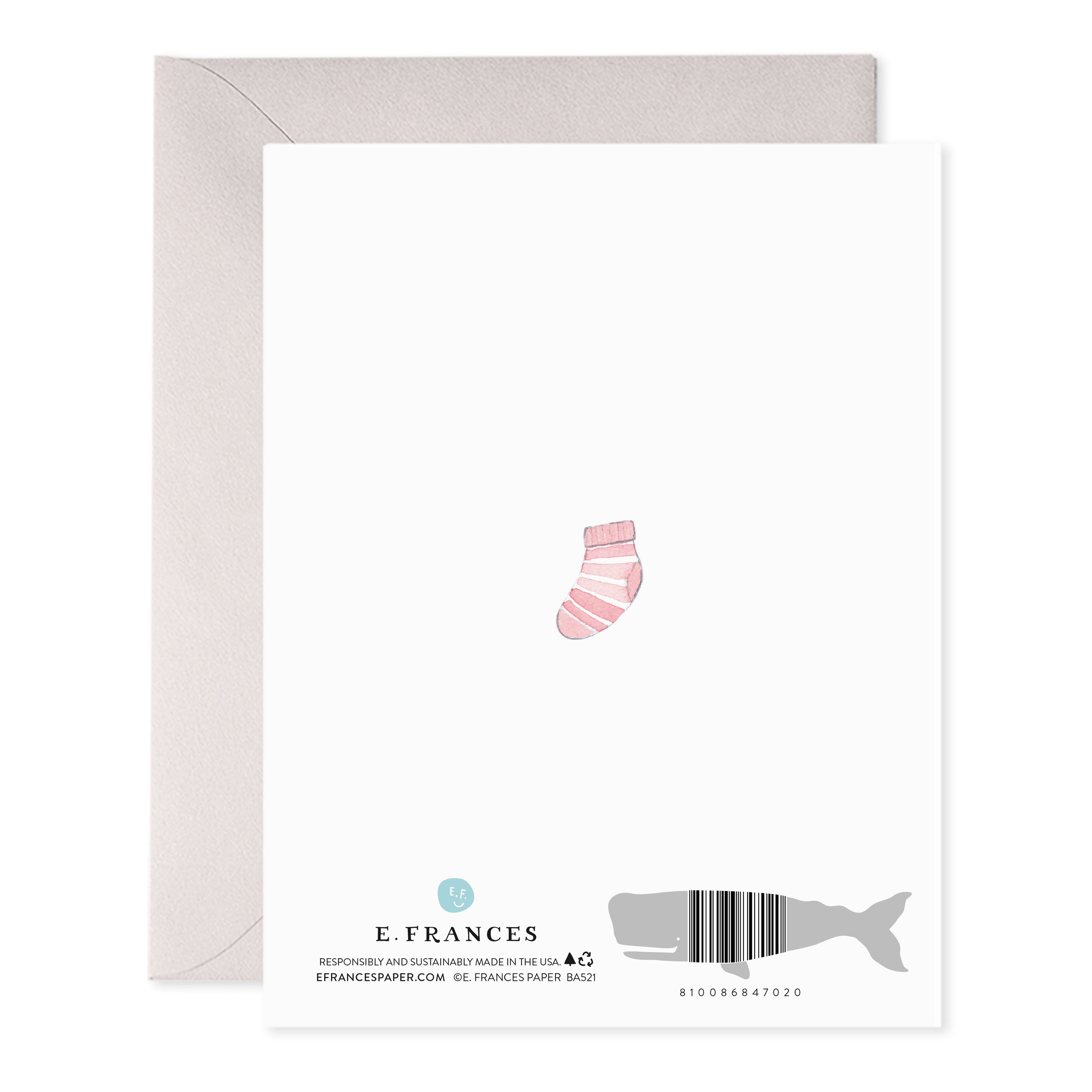 Baby Heart Card - Handmade Greeting Card for Newborns, Baby Showers & Birth Announcements - Perfect for Special Occasions & Keepsakes