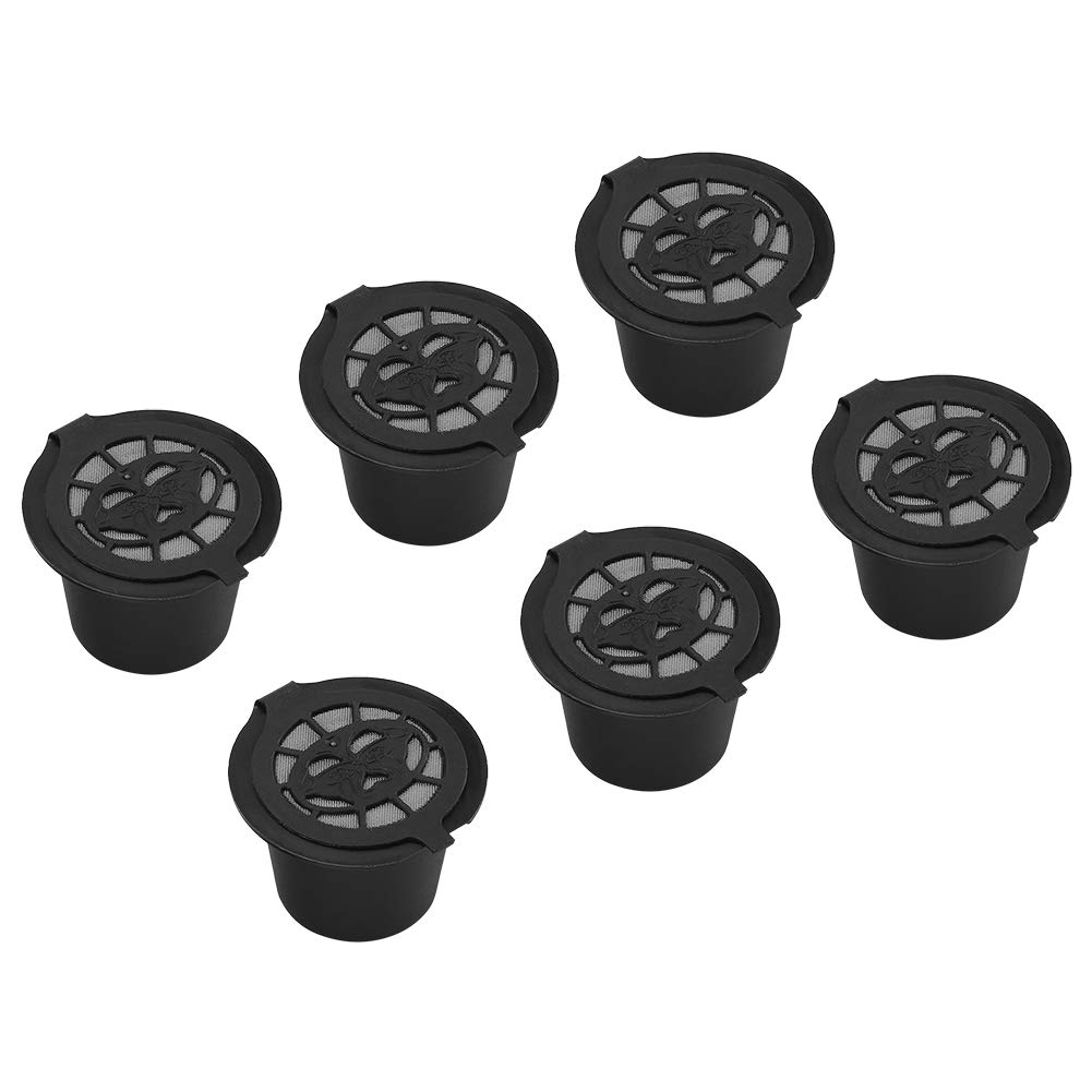 6-Pack Reusable Coffee Capsules - Refillable K Cup Pod Filters for Keurig, Eco-Friendly & Cost-Saving - Perfect for Home, Office & Cafe Use