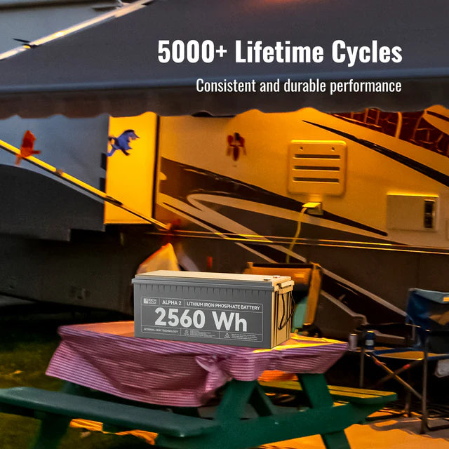 Rich Solar 12V 200Ah LiFePO4 Lithium Iron Phosphate Battery with Internal Heating & Bluetooth - Deep Cycle Solar Battery for RV, Marine, Off-Grid Power & Solar Energy Storage Systems