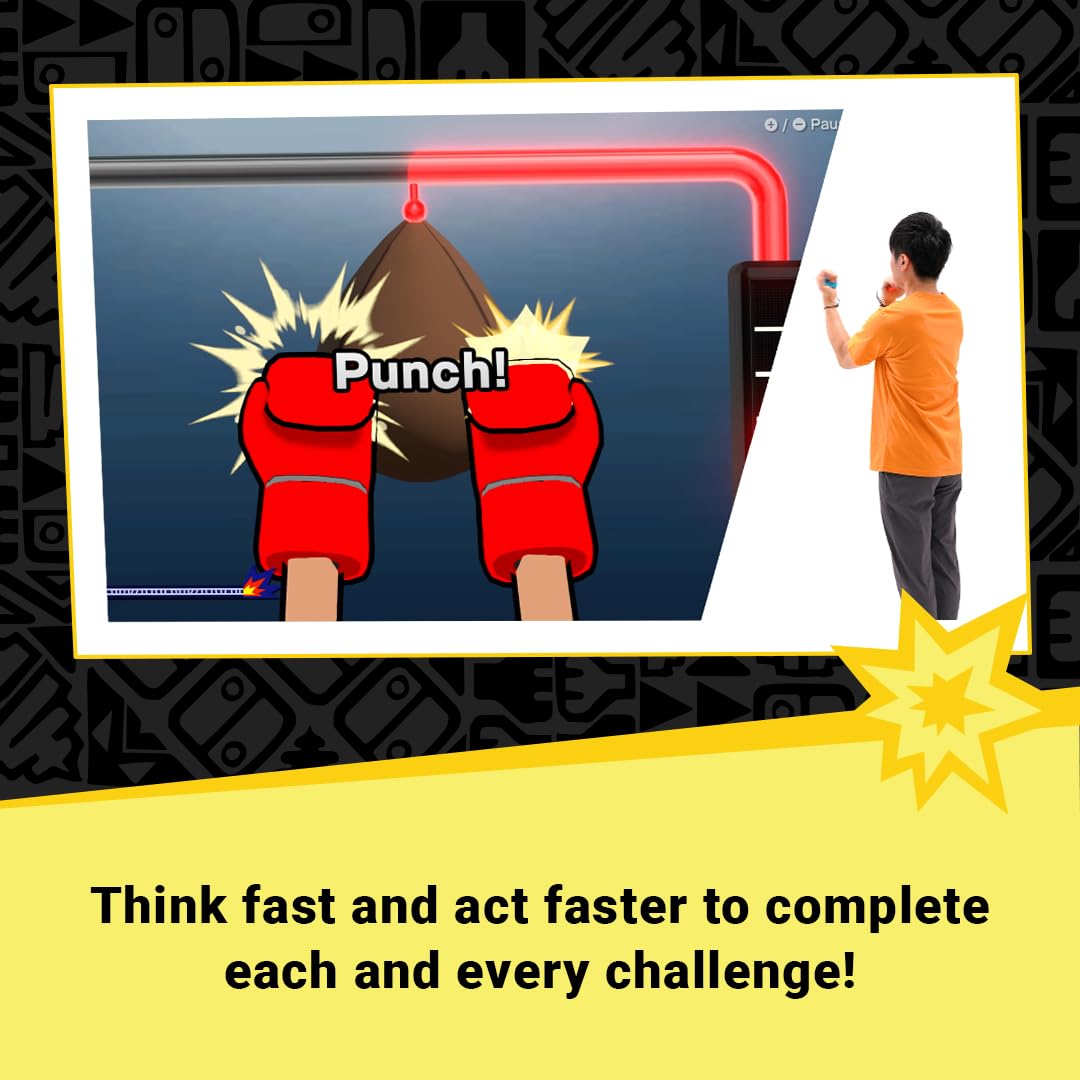 Nintendo Switch WarioWare: Move It! - Fast-Paced Party Game for Family & Friends - Perfect for Game Nights & Gatherings