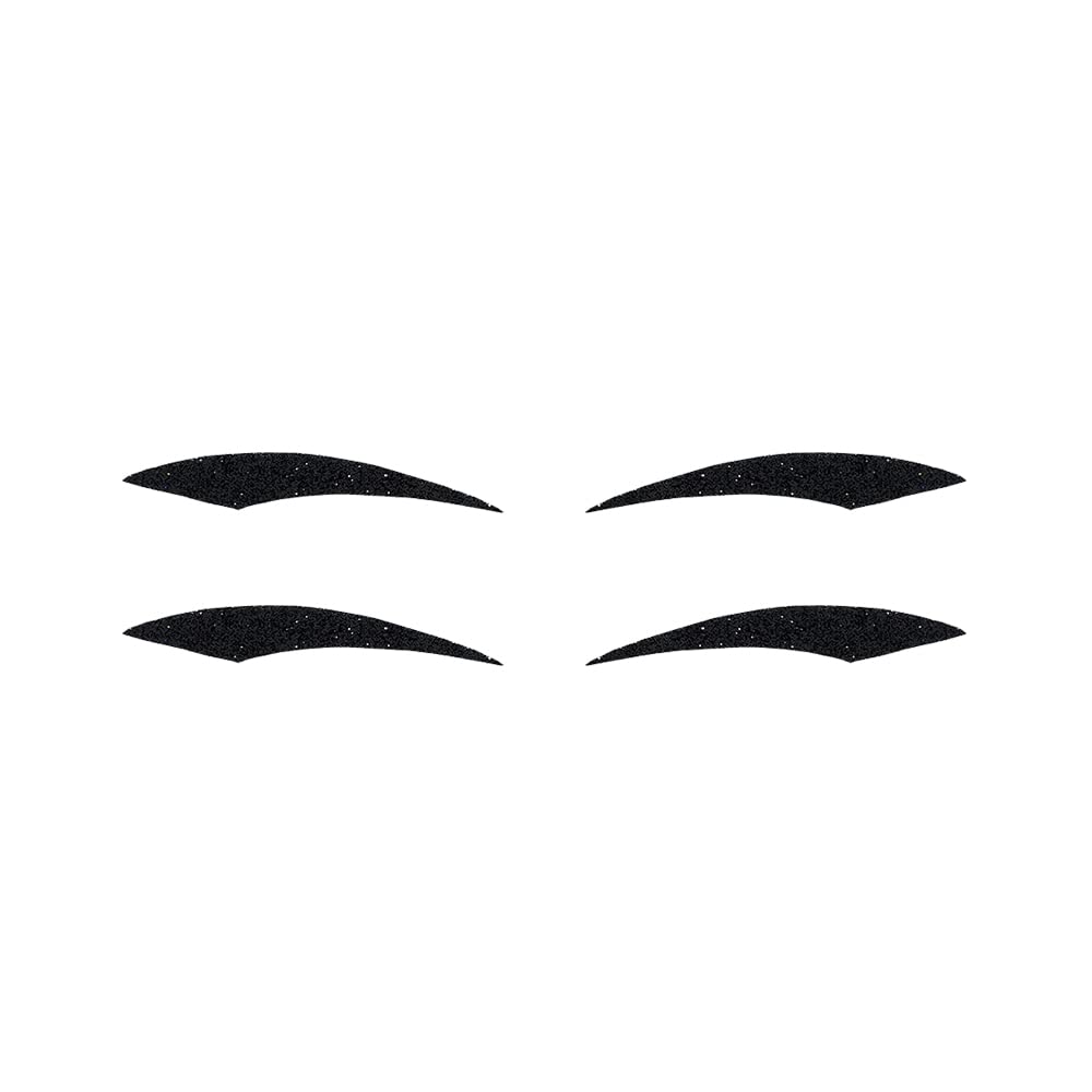 Comet Busters Glitter Black Eyeliner Stickers (EYE106) - Waterproof Eye Makeup Decals for Parties, Halloween & Cosplay
