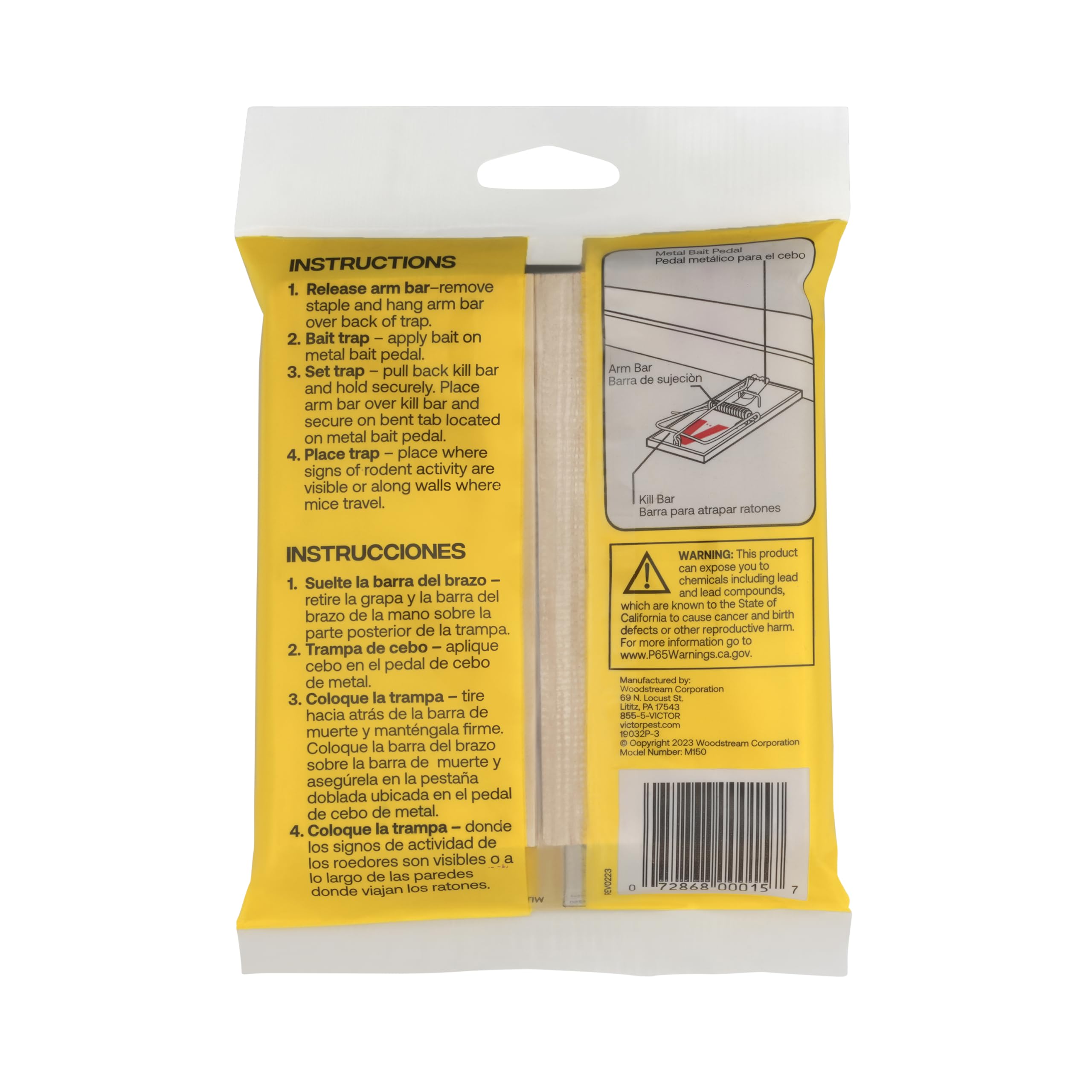 Victor M150-12 Metal Pedal Humane Mouse Trap - 12 Pack, Eco-Friendly FSC Certified Wood, Reusable & Effective Rodent Control for Home, Garage, Basement & Outdoor Use