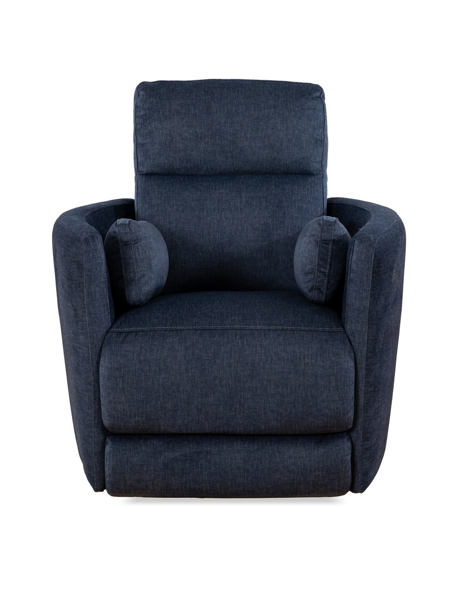 Blue Haven Swivel Recliner Chair - 360° Rotating Lounge Chair with Adjustable Backrest & Footrest - Perfect for Living Room, Home Theater & Office Relaxation