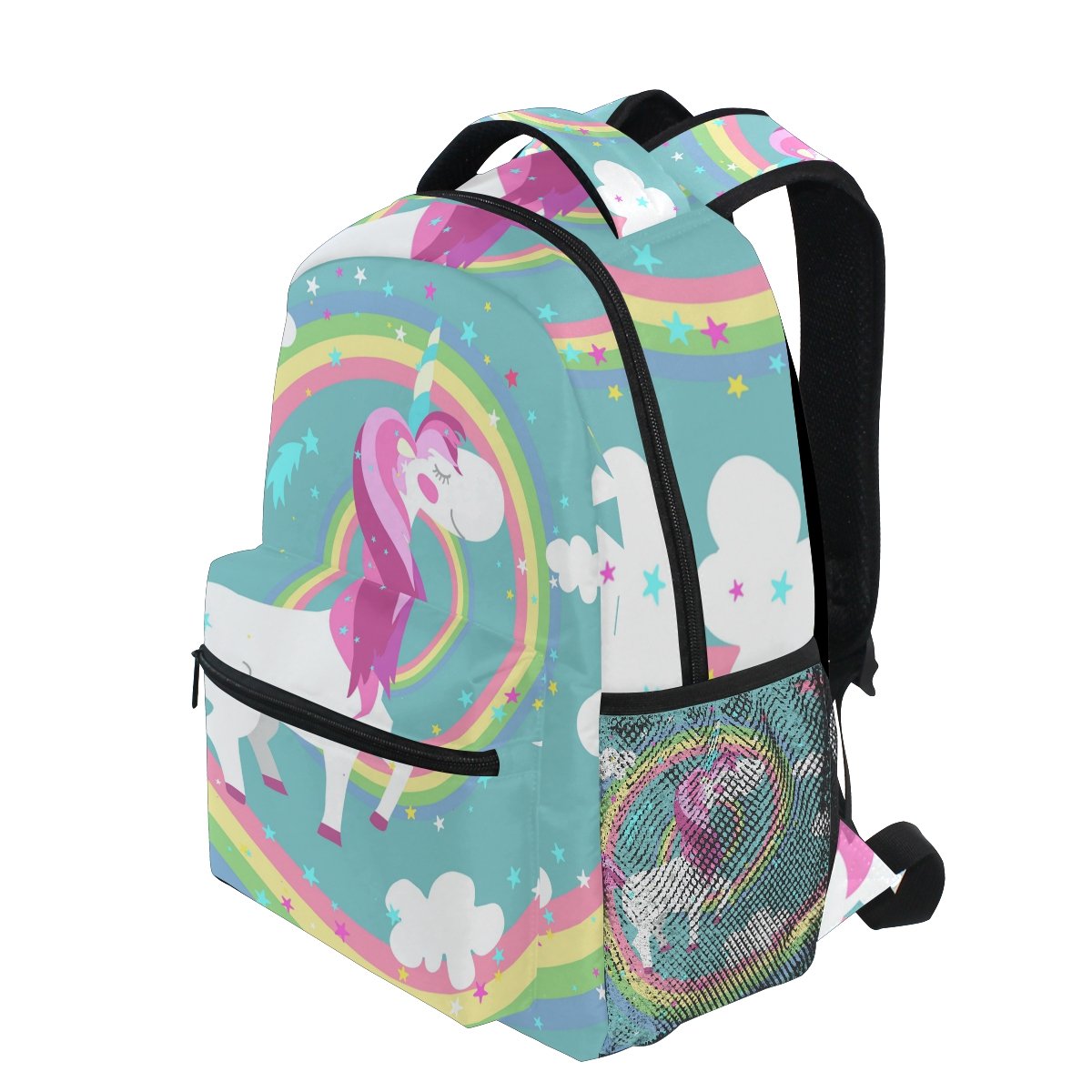 Senya Unicorn Rainbow School Backpack for Boys & Girls - Durable Bookbag & Travel Backpack for Kids - Perfect for School, Day Trips & Outdoor Adventures