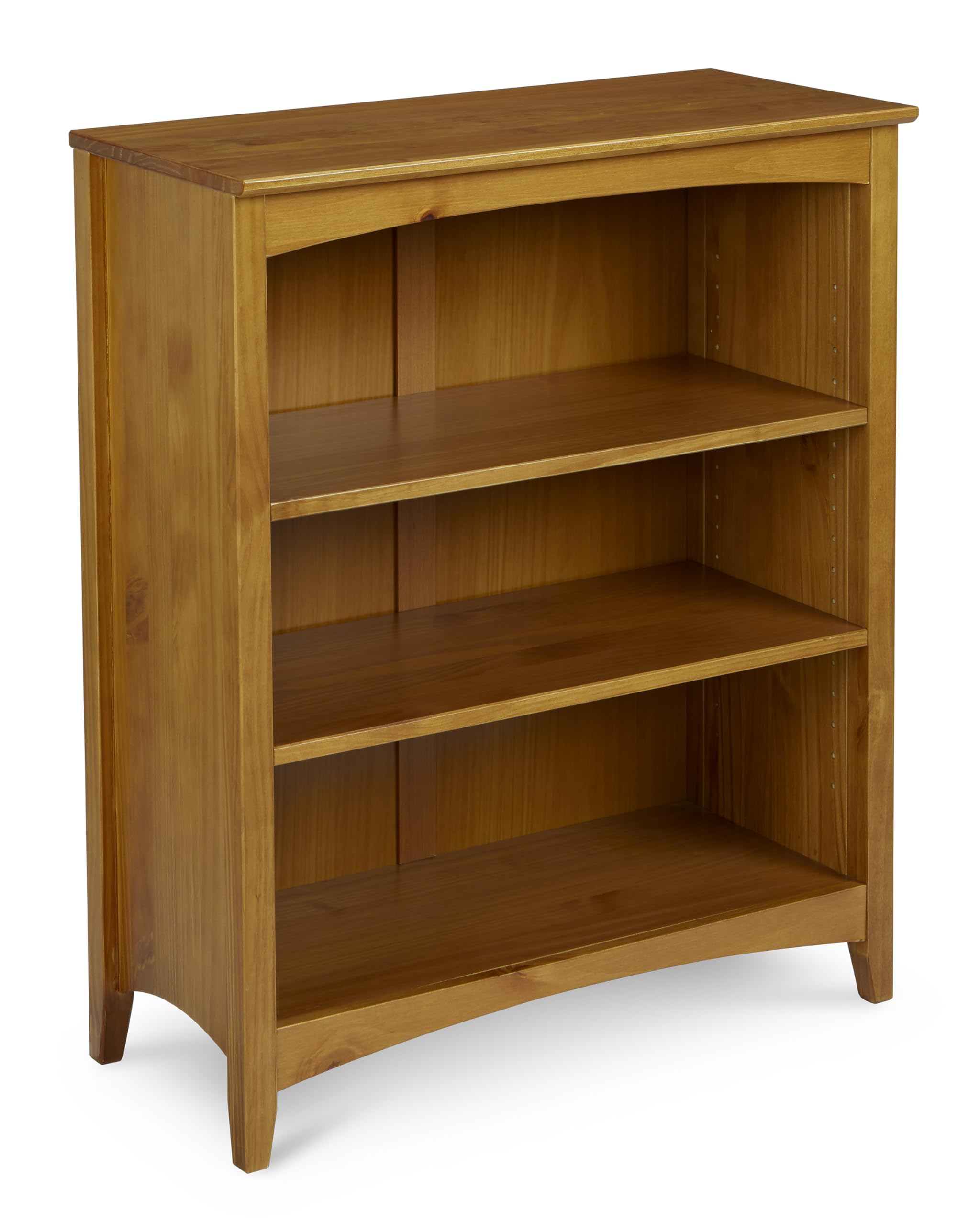 Shaker Style Bookcase 36 Inches Tall in Cherry Finish - Perfect for Living Room, Office, or Library Storage