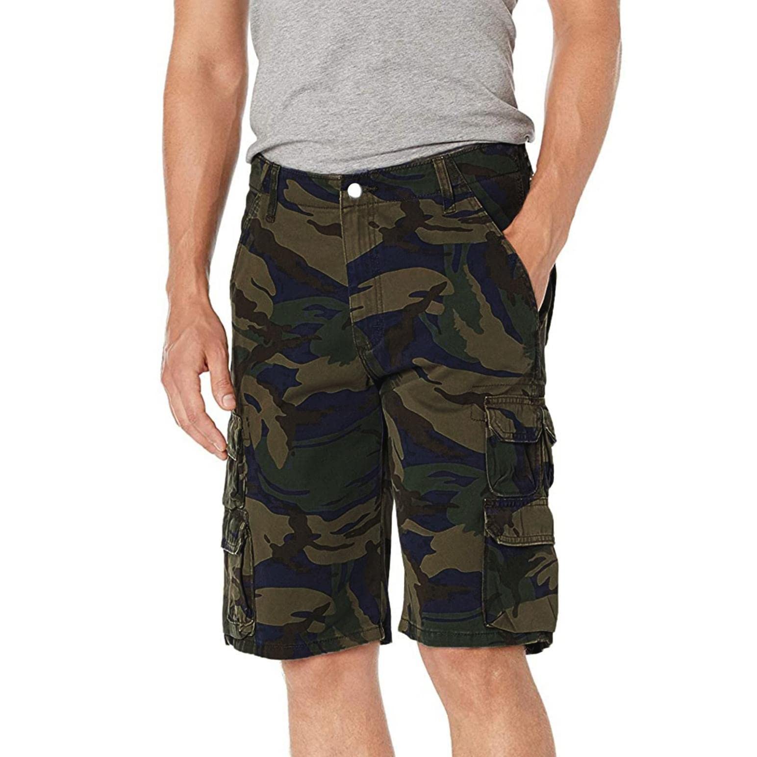 **Men's Quick-Dry Stretch Cargo Shorts - Lightweight Hiking, Camping & Travel Shorts for Outdoor Adventures**
