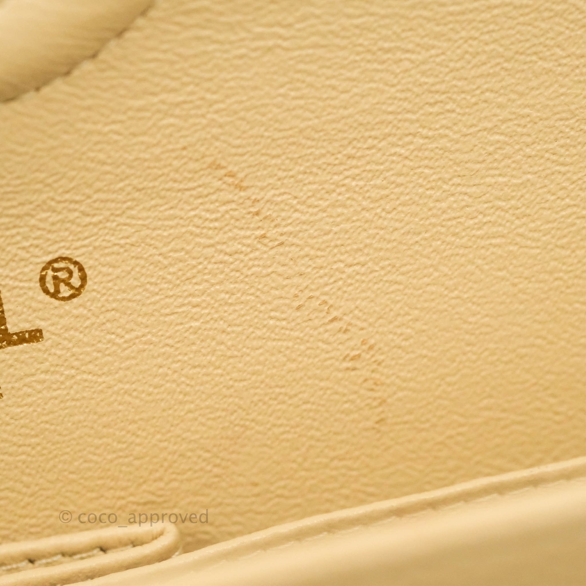 Chanel Classic Medium Double Flap Bag Quilted Beige Caviar Leather with Gold Hardware - Luxury Designer Handbag for Women, Perfect for Work, Evening & Special Occasions