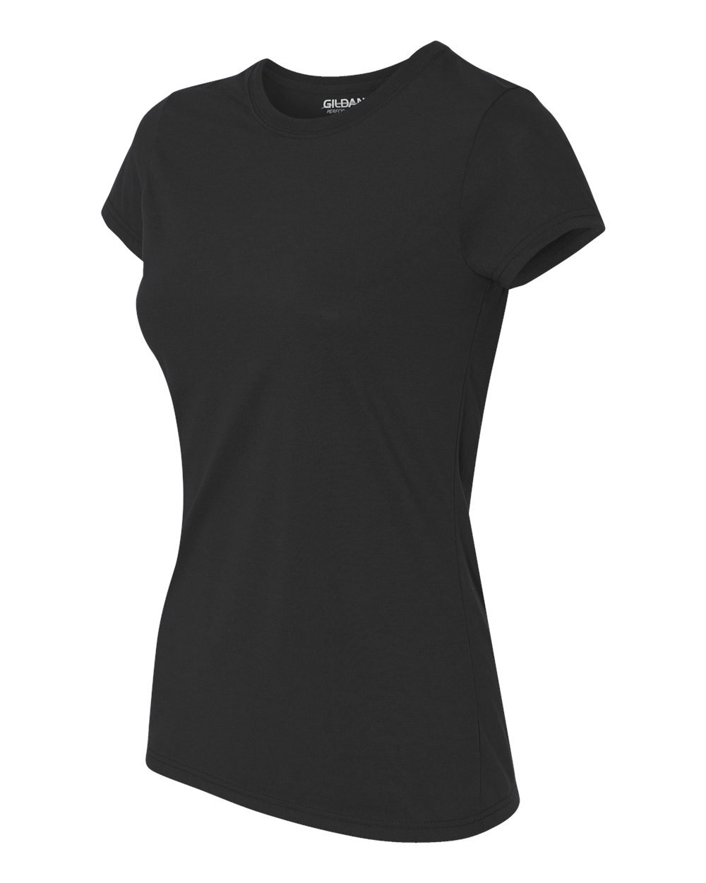 Gildan Performance Women's 4.5 oz. Short Sleeve T-Shirt (G420L) - Black - Comfortable Cotton Tee for Casual Wear, Gym & Everyday Outfits