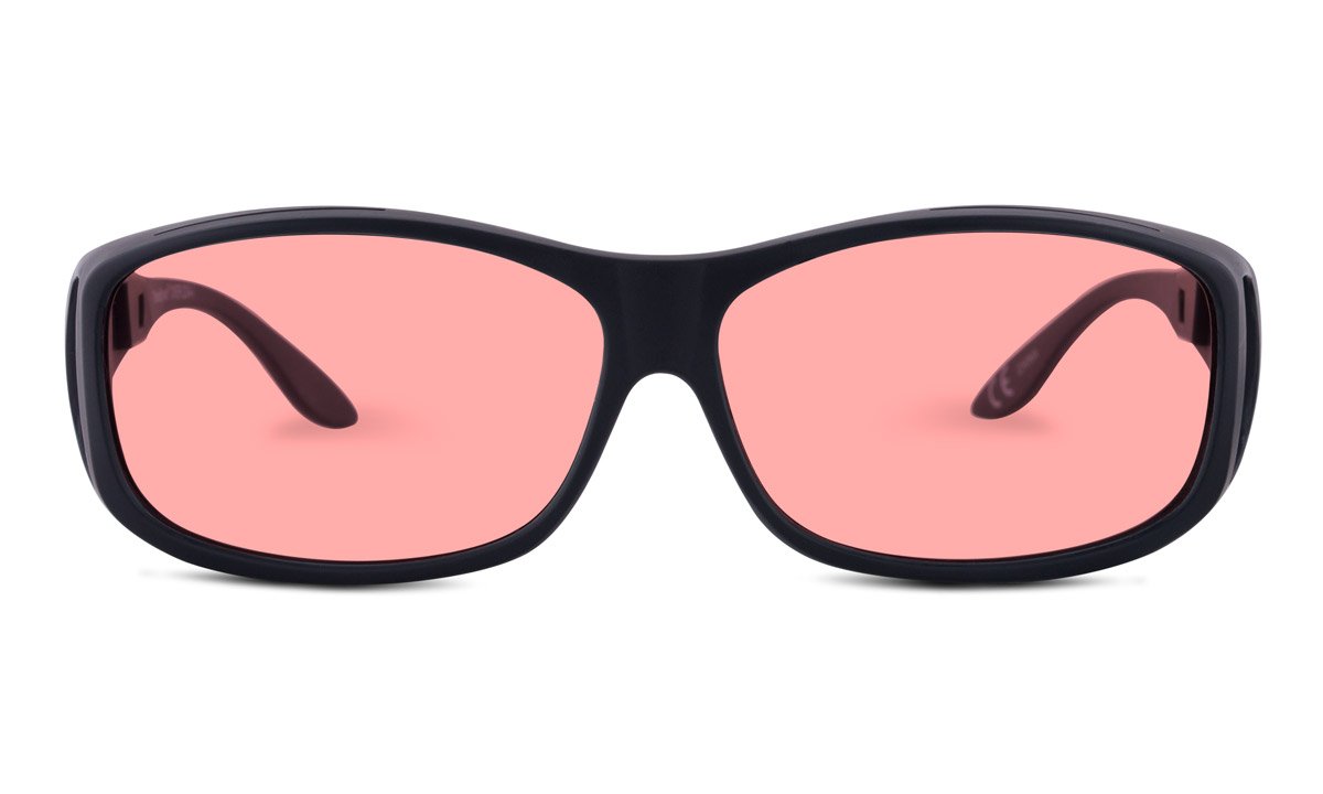 TheraSpecs Original WearOver Glasses for Migraine Relief & Light Sensitivity - Blue Light Blocking, Computer & Outdoor Use