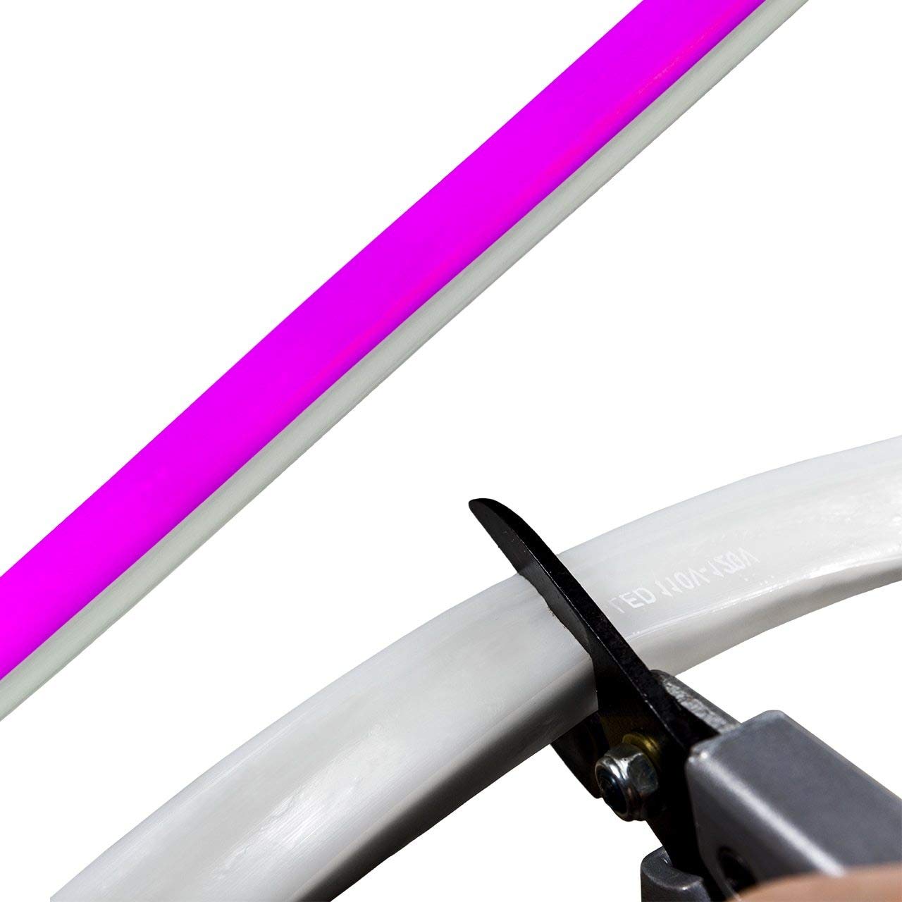 Pink SMD LED Neon Strip Light - 120V Flexible Rope Lighting - 14.76ft Custom Length for Bedroom, Bar, Wedding & Party Decor