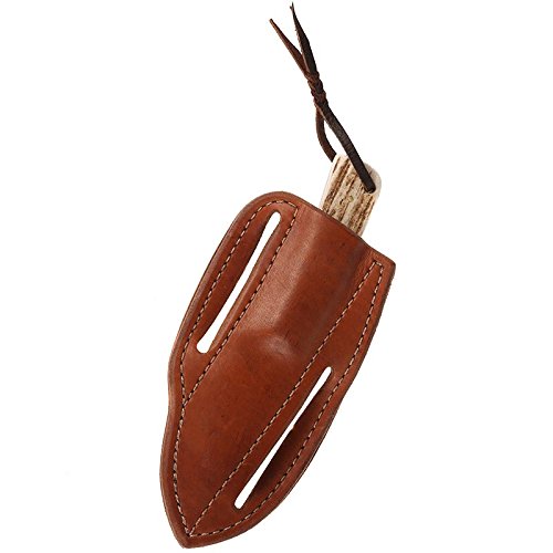 NRS Cowtown Ranch Tombstone Knife with Plain Leather Sheath - Durable Hunting & Outdoor Survival Knife for Camping, Bushcraft, and Everyday Carry (EDC)