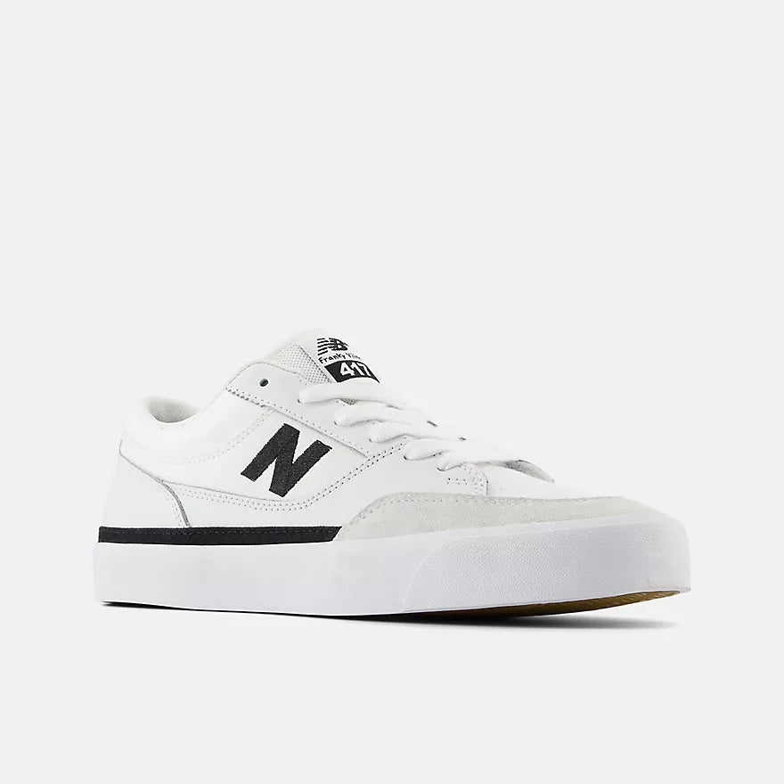New Balance Numeric NM417LWW Franky Villani 417 Low Skate Shoes - White/Black - Durable & Comfortable for Street Skating & Casual Wear
