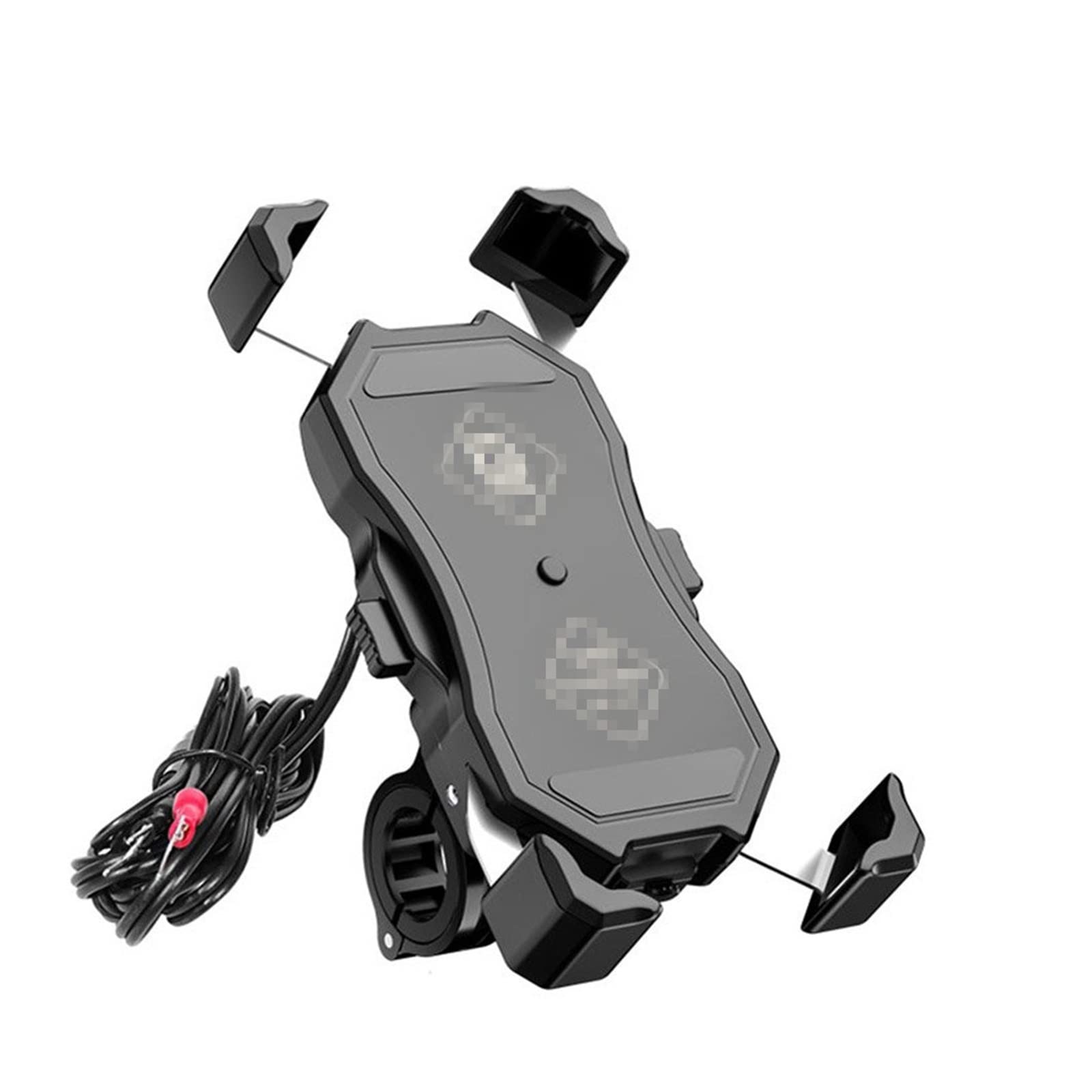 BEIYAO Universal Motorcycle Phone Mount Holder - Adjustable Bike Phone Stand for iPhone Samsung - Waterproof & Shockproof Bicycle Cell Phone Bracket (Black) - Perfect for Commuting, Off-Roading & Delivery Riders