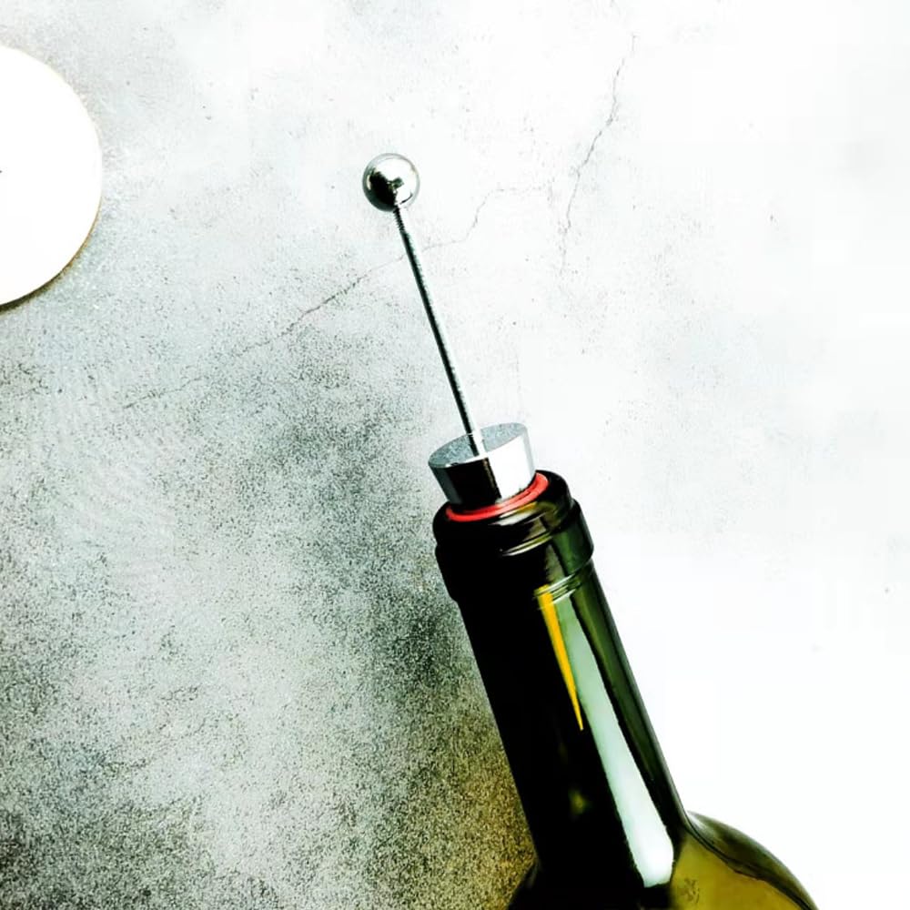 Premium Wine Stoppers for Bottles - 4 Pack Reusable Decorative Wine Savers with Air Tight Seal | Ideal for Home, Kitchen, Bar Use & Gift Giving | Preserve Wine Freshness for Days