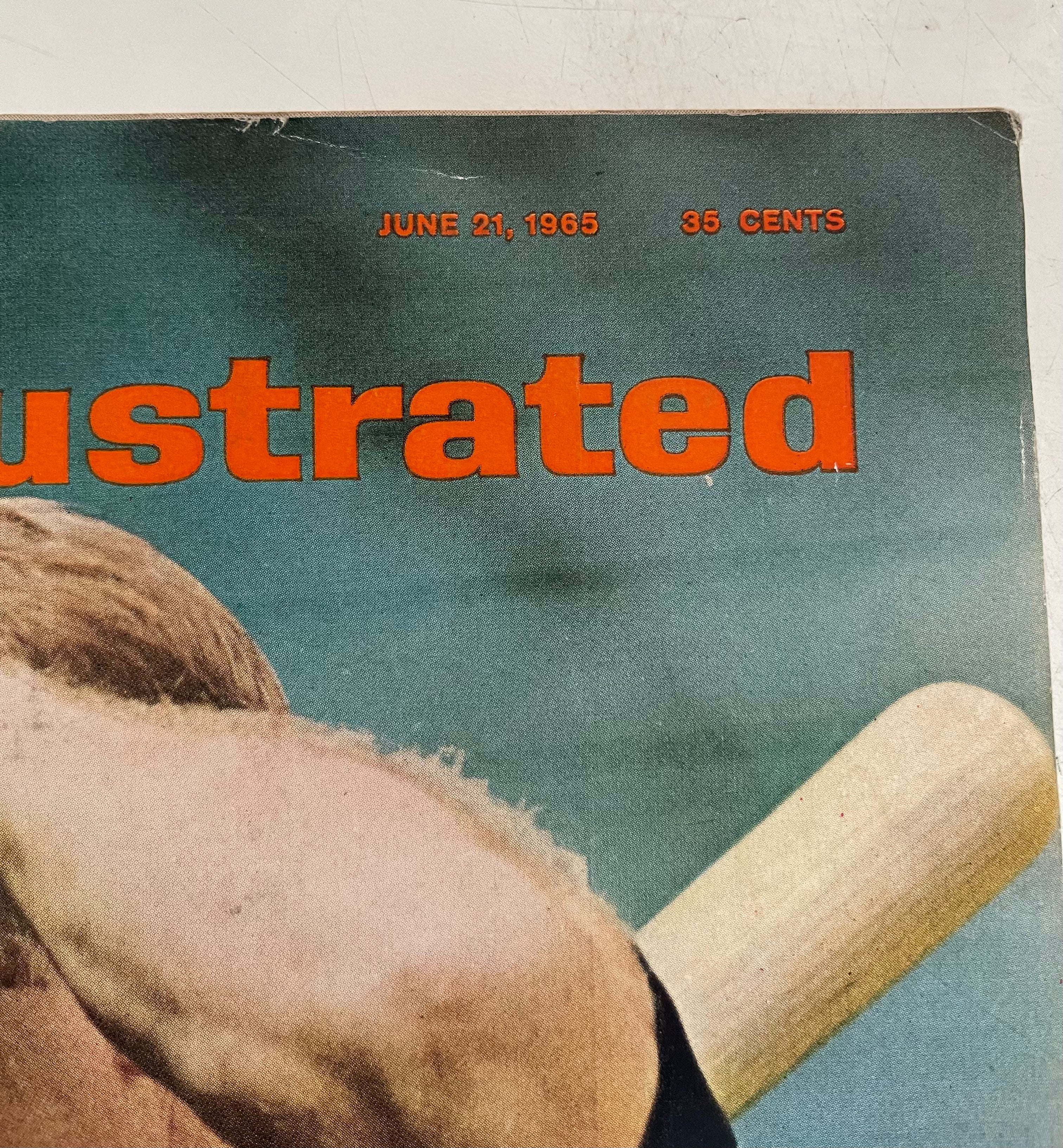 Rare Mickey Mantle Sports Illustrated Magazine Cover - June 1965 Issue | Vintage Baseball Memorabilia & Collectible for Fans & Investors