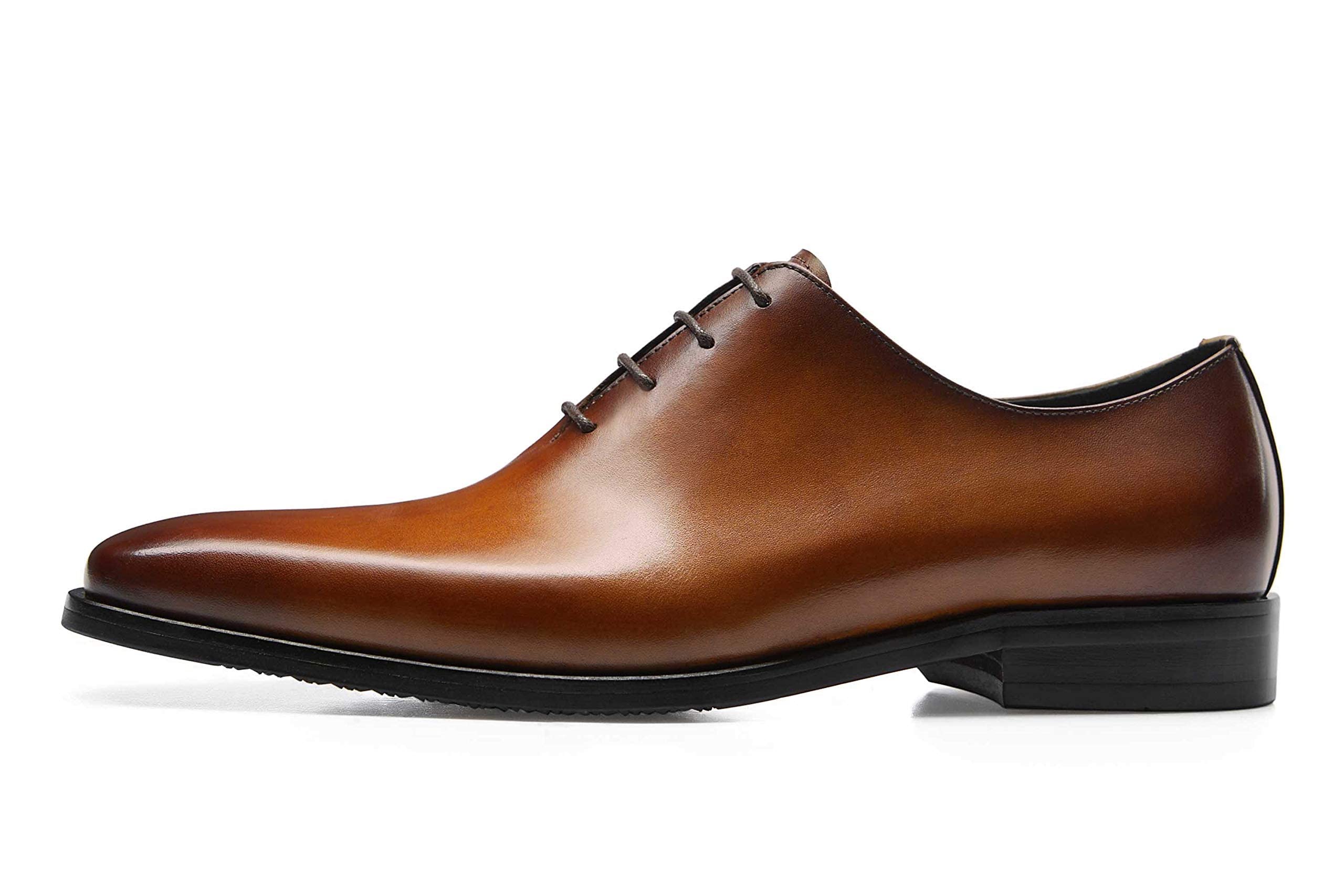 Premium Men's Oxford Dress Shoes - Genuine Leather Formal Business Shoes for Office, Wedding & Special Occasions