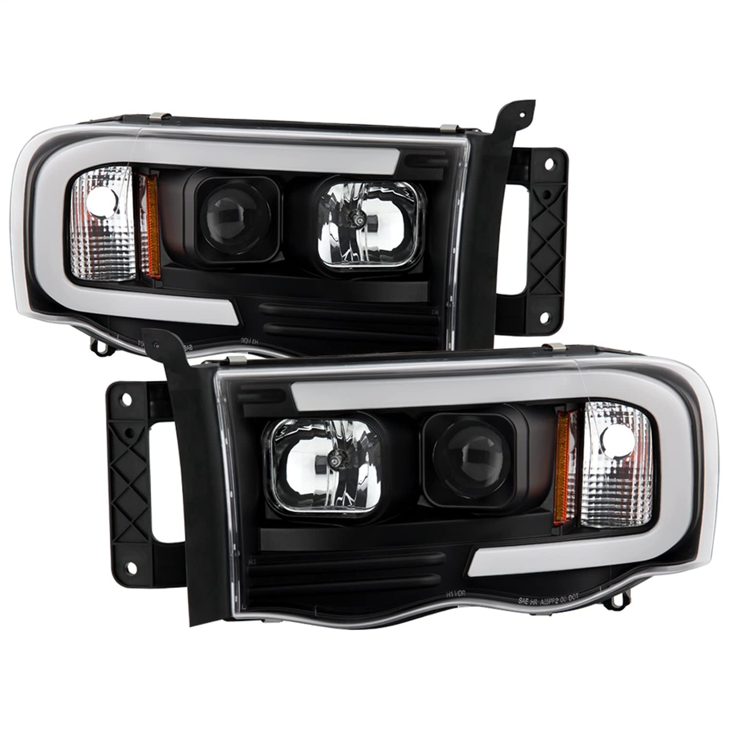 Spyder Platinum Crystal Headlights for Cars - PRO-YD-DR02V2PL-BK Black | High-Performance LED Headlights for Night Driving & Off-Road Use