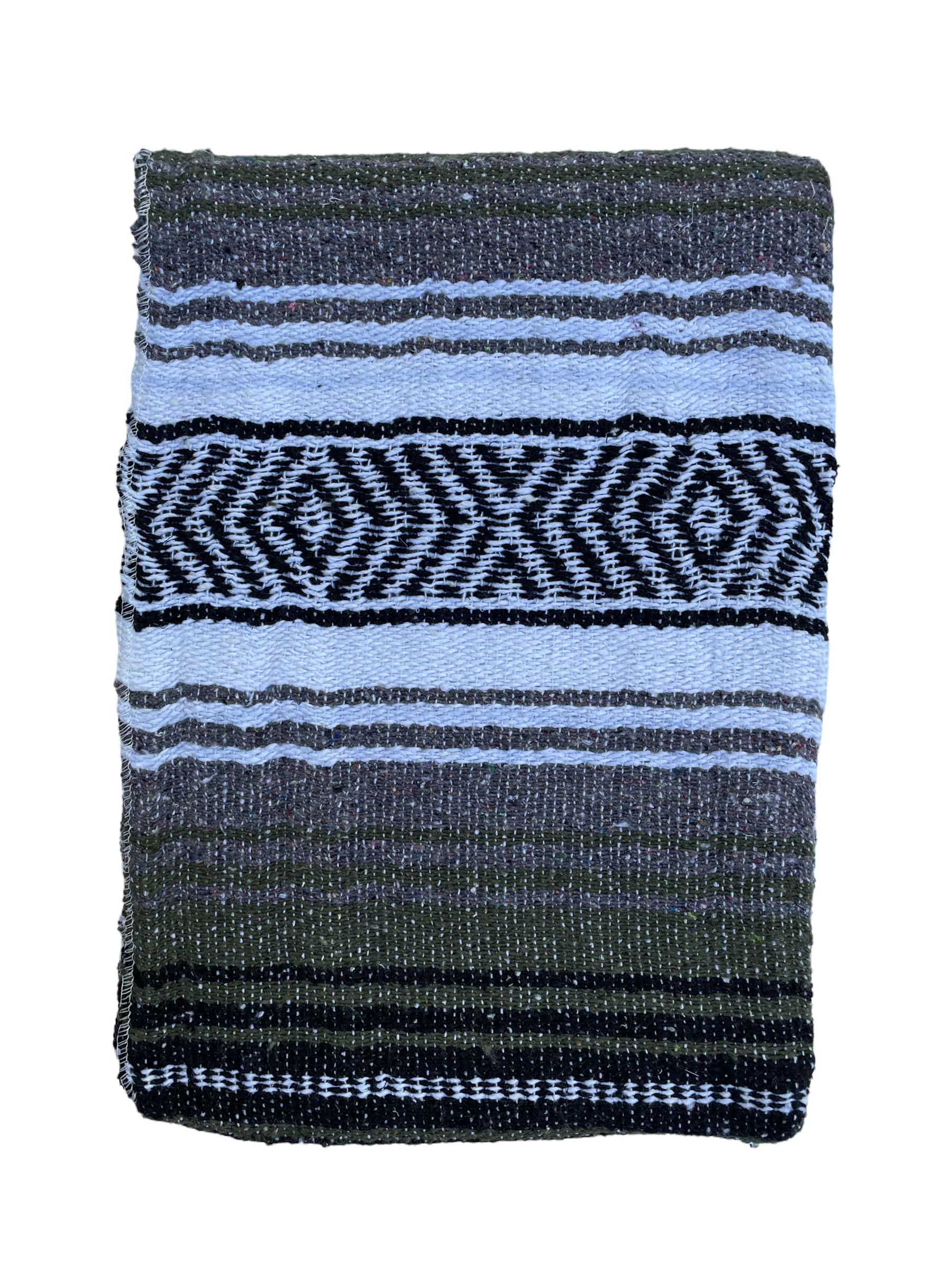 Authentic Mexican Falsa Blanket - Soft Yoga, Beach, Camping & Picnic Blanket - Cozy Home Throw & Car Blanket for Outdoor Adventures (Pastel Green) | Perfect for Travel, Lounging & Decoration