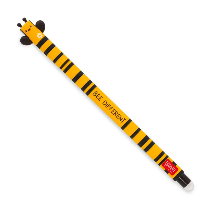 Legami Erasable Gel Pen - Black Ink, Smooth Writing for Notes, Journals & School Work | Perfect for Students, Office & Everyday Use