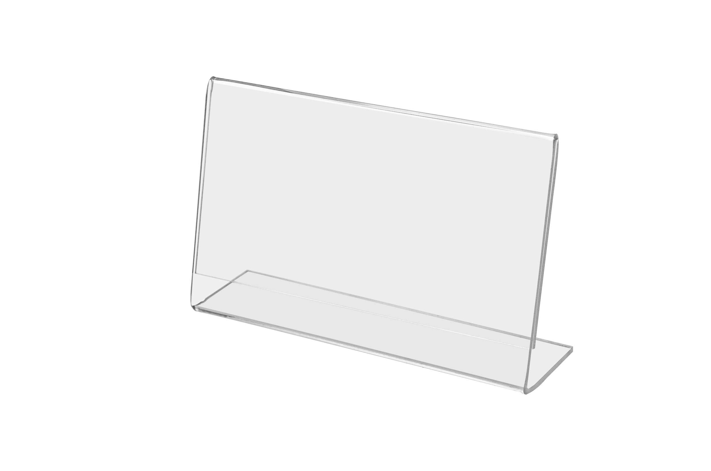 25 Pack Clear Acrylic Sign Holders for 5