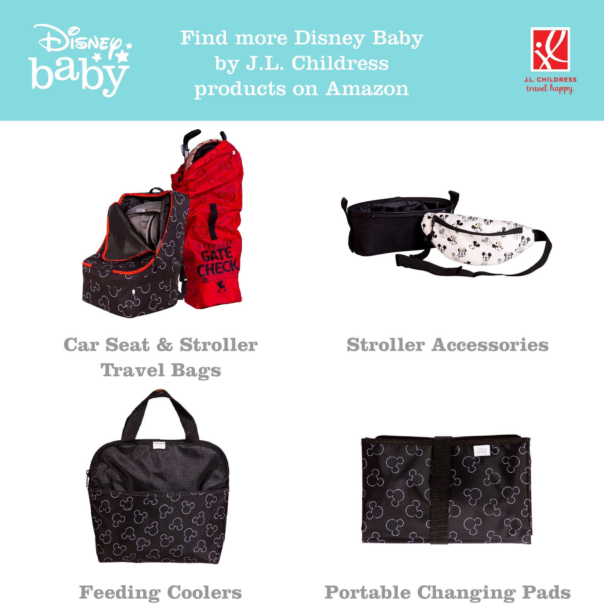 J.L. Childress Disney Baby 3-in-1 Travel Tray & iPad Tablet Holder - Car Seat Lap Tray for Toddlers and Kids - Portable Toddler Travel Accessories for Airplanes, Road Trips, and Lap Desk - Includes Toy Story Themed Tablet Holder and Carry Bag - Perfect for Road Trips, Air Travel, and Dining On-The-Go
