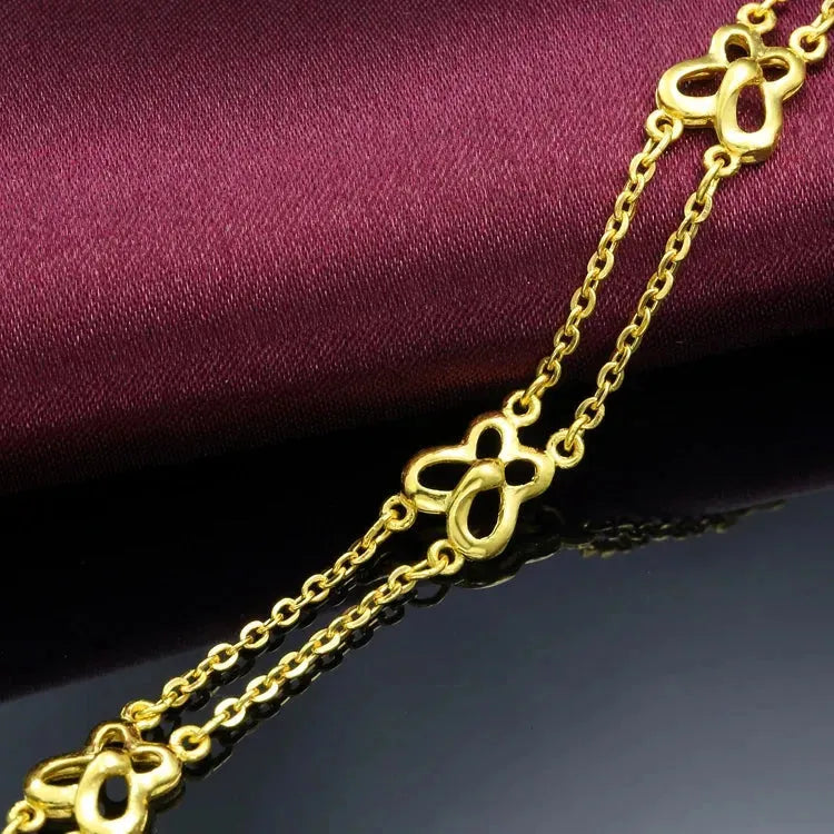 24K Pure Gold Bracelet 999 Solid Gold Bangle - Elegant Butterfly Design Classic Jewelry for Women | Perfect for Gifts, Anniversaries & Special Occasions | 2023 Trendy Fashion Accessory