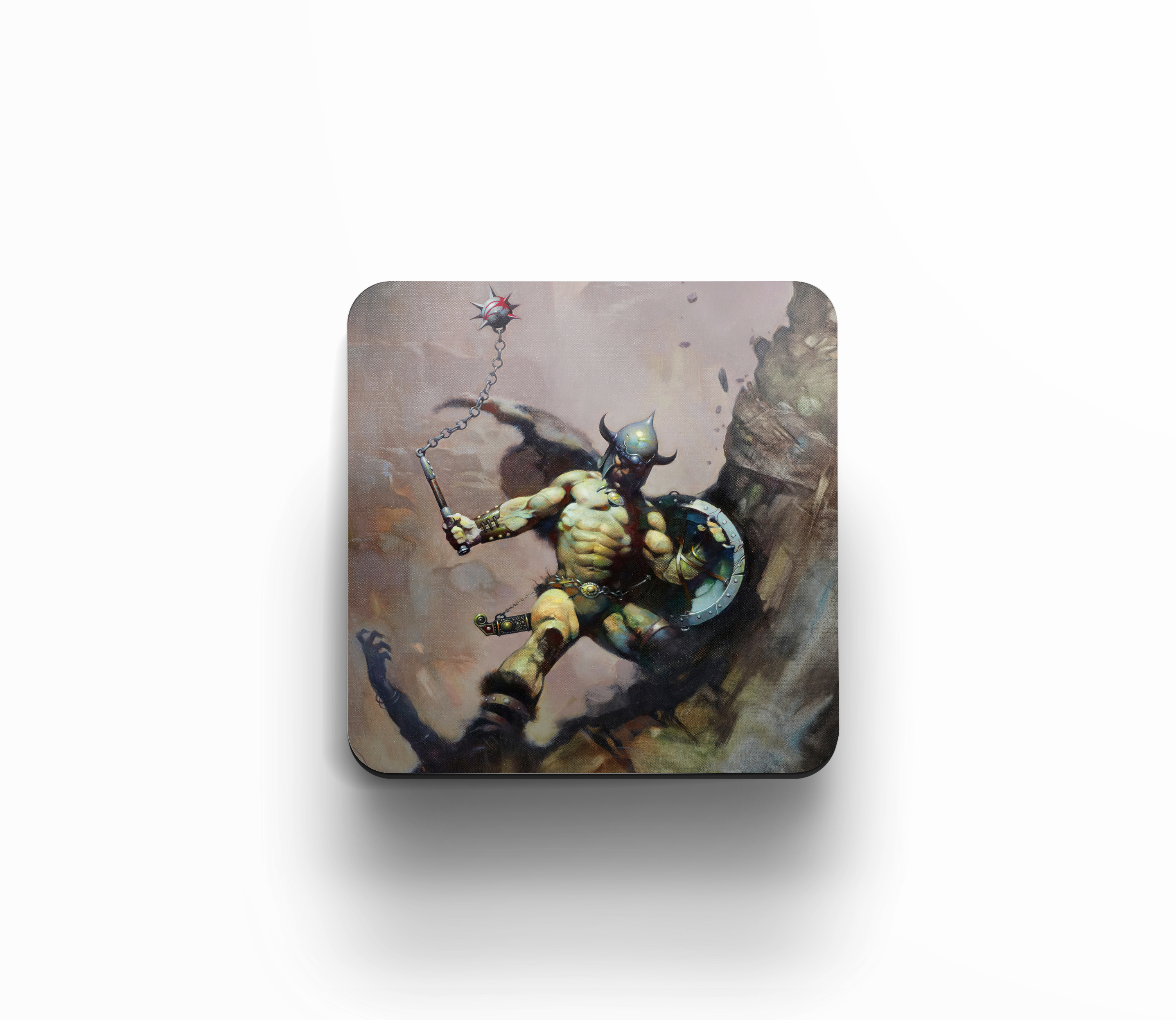 Warrior Coaster Set - 6 Pack Premium Absorbent Drink Coasters for Coffee, Beer & Wine - Perfect for Home, Office & Bar Use