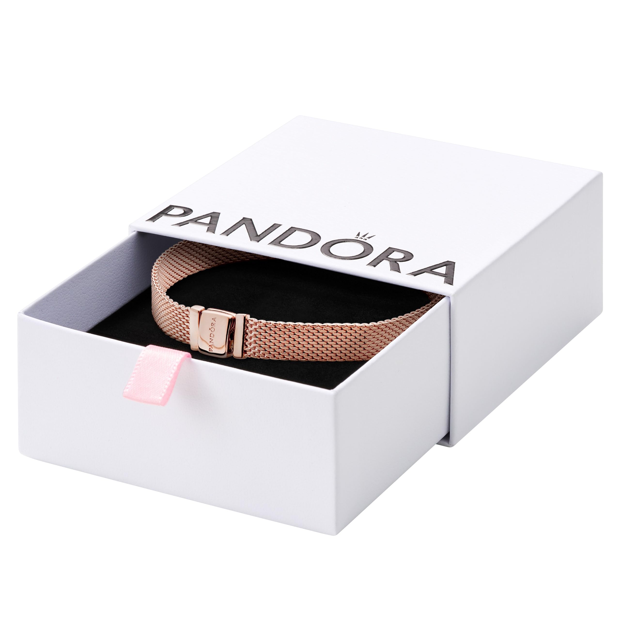PANDORA Reflexions Mesh Bracelet for Women - Adjustable Charm Bracelet Compatible with Reflexions Charms - Elegant Jewelry Gift for Her with Gift Box - Perfect for Birthdays, Anniversaries & Special Occasions