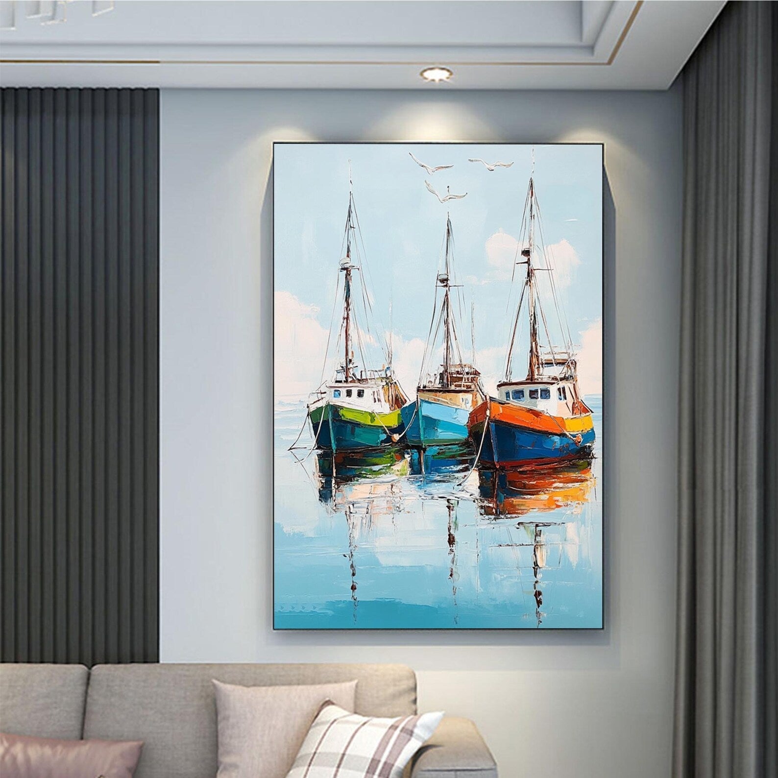Anchored in Time - Premium Nautical Wall Clock for Home & Office Decor | Perfect for Living Room, Bedroom, or Coastal-Themed Spaces