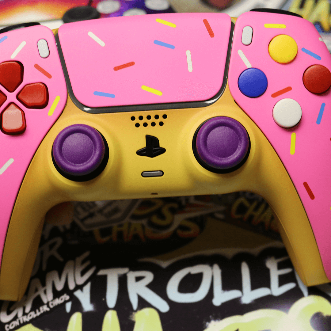 Fresh Glazed Donut for PS5 - Delicious Gaming Snack for Late Night Play Sessions & Parties