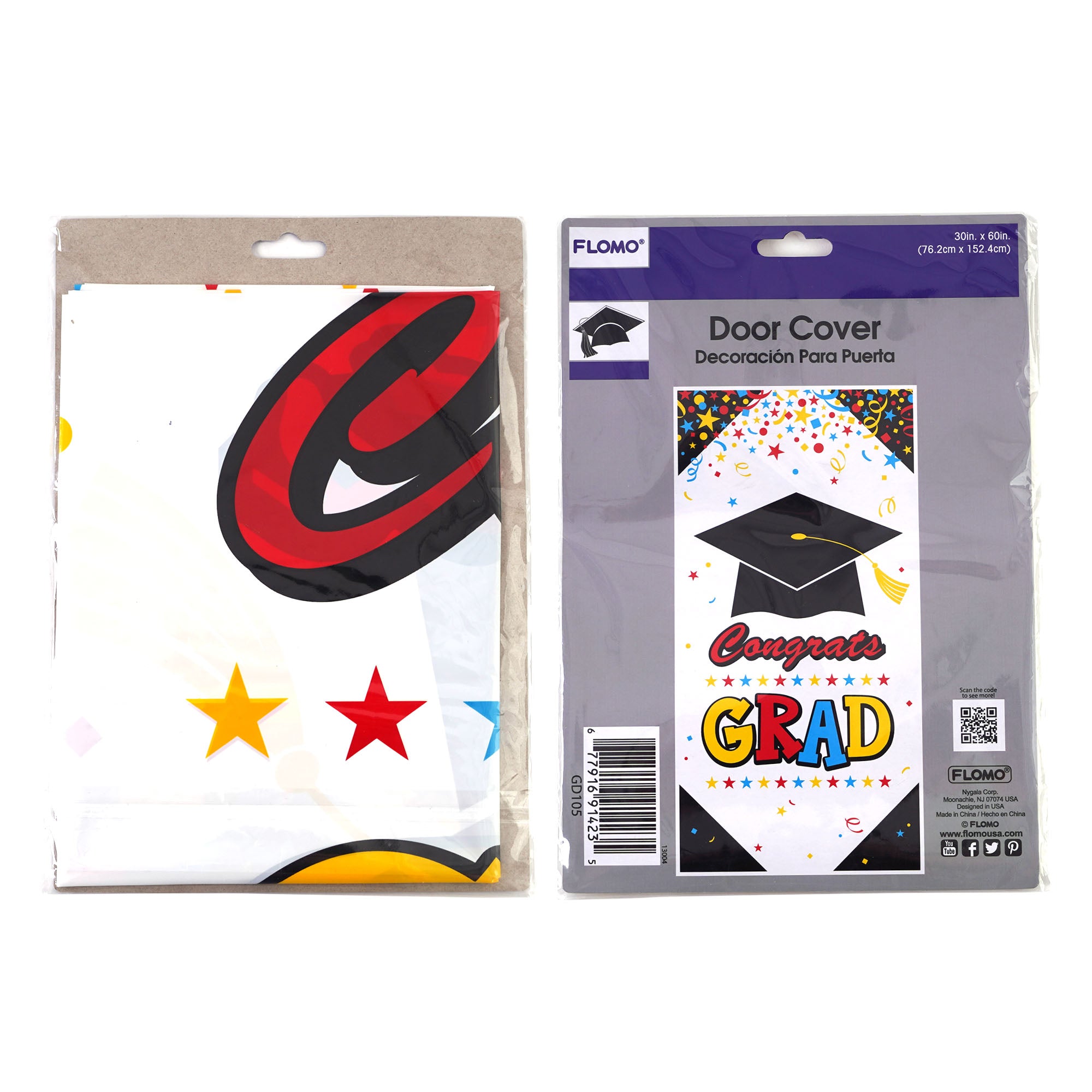 Graduation 'Congrats Grad' Door Cover 30 X 60 - Perfect for Graduation Party Decorations, School Events & Home Celebrations