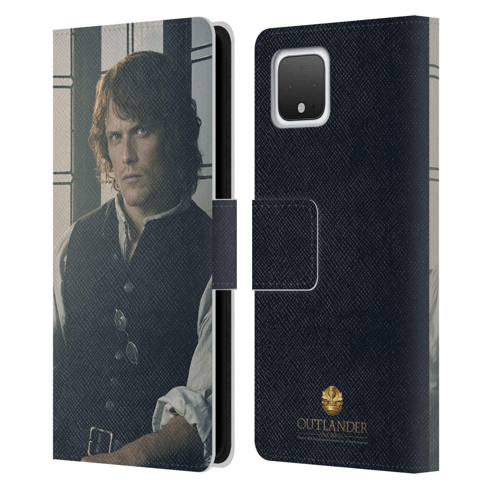 Outlander Jamie Fraser Leather Wallet Case for Google Pixel 4 - Book Cover Style for Fans