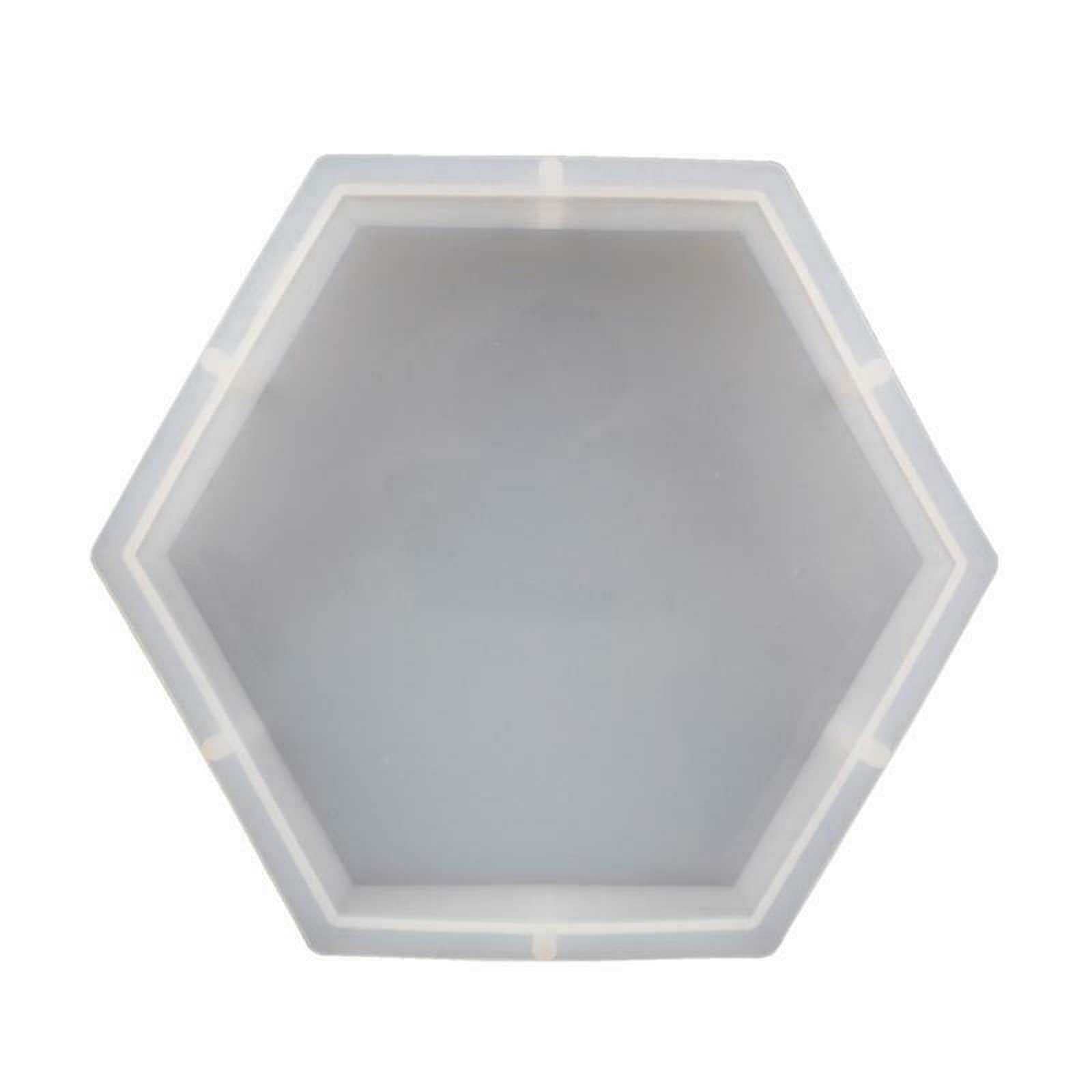 Yonatues Large Hexagon Geode Bookends Silicone Molds for Epoxy Resin Casting - New Version Crystal Resin Molds for Books & Desktop Organizers - Perfect for DIY Home Decor, Office Organization & Unique Gift Ideas