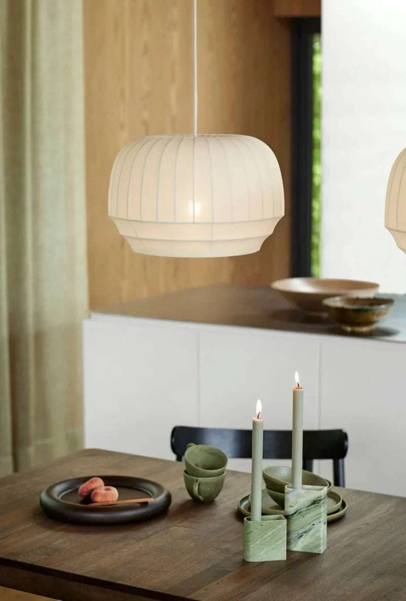 Modern Lumen Drape Pendant Light - Elegant Hanging Fixture for Dining Room, Kitchen Island & Bedroom Lighting | Dimmable LED Chandelier for Home Decor