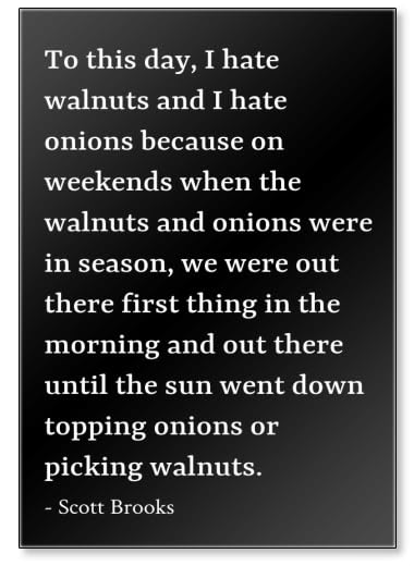 Scott Brooks Quotes Fridge Magnet - Funny Basketball Coach Saying 'To This Day I Hate Walnuts and I Hate Onions' - Black Magnetic Decoration for Refrigerator, Office, or Locker Room