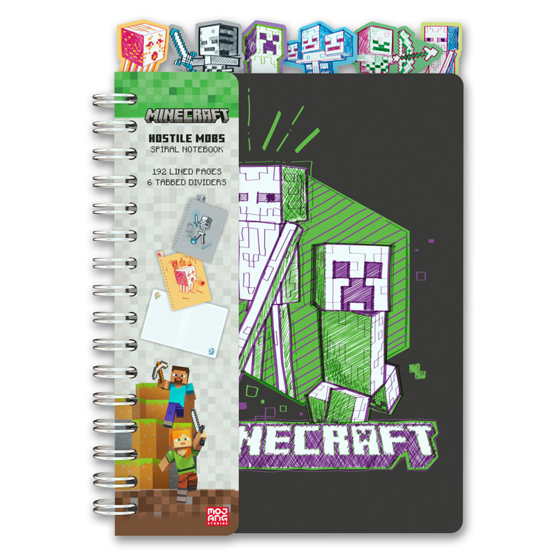 Minecraft Hostile Mobs Spiral Notebook - Lined Journal for Gaming Fans, School & Office Use | Perfect Gift for Minecraft Players & Collectors