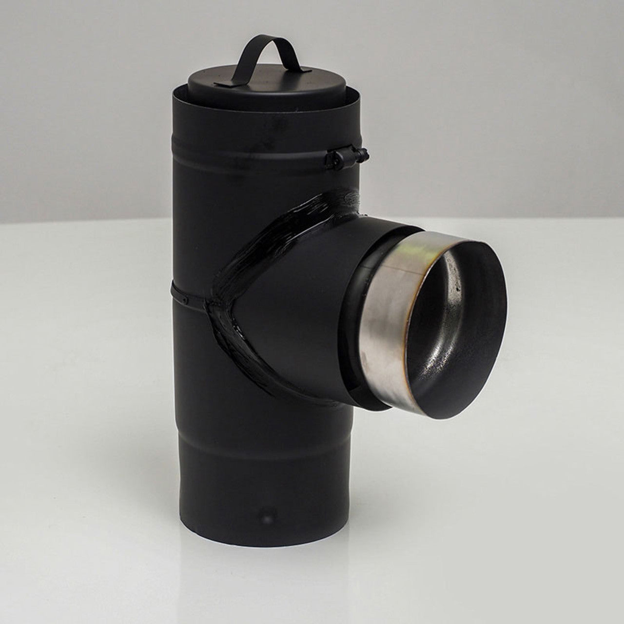 304L Stainless Steel Ventis Harman Adapter Tee - VPBSAT03HARM - Compatible with Harman Stoves | Perfect for Wood & Pellet Stove Pipe Connections