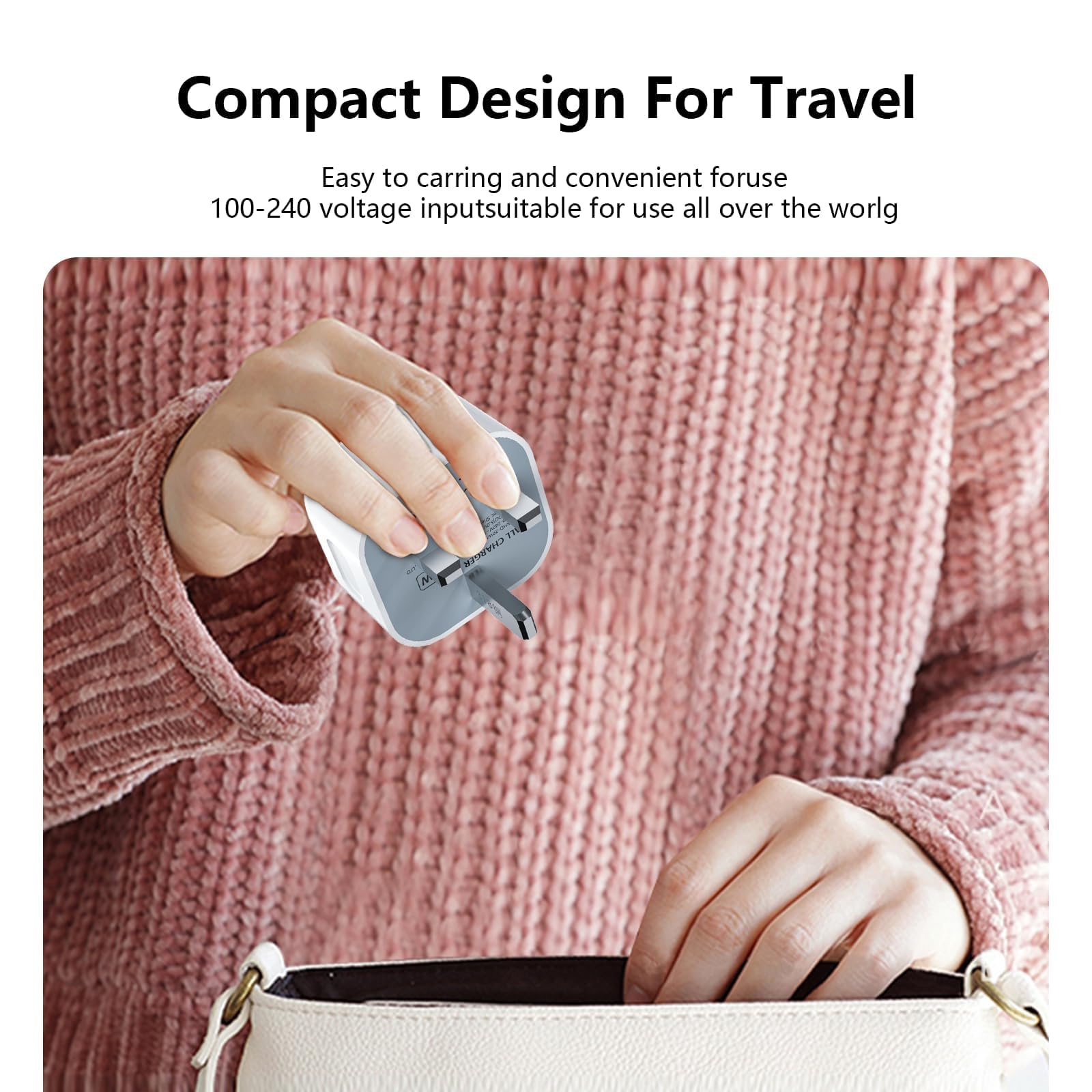 20W USB-C Fast Charger with 6ft Cable for iPhone 15/16 Series & iPad - Quick Charging Plug & Type-C to Type-C Cable - Perfect for Home, Office & Travel Charging Needs