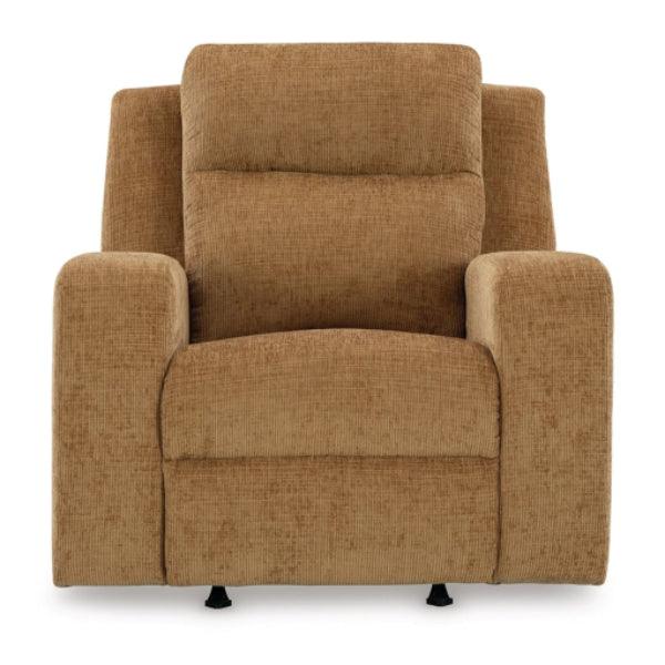 Kanlow Honey Recliner 3860525 - Premium Leather Reclining Chair with Lumbar Support - Perfect for Living Room, Home Theater & Office Relaxation