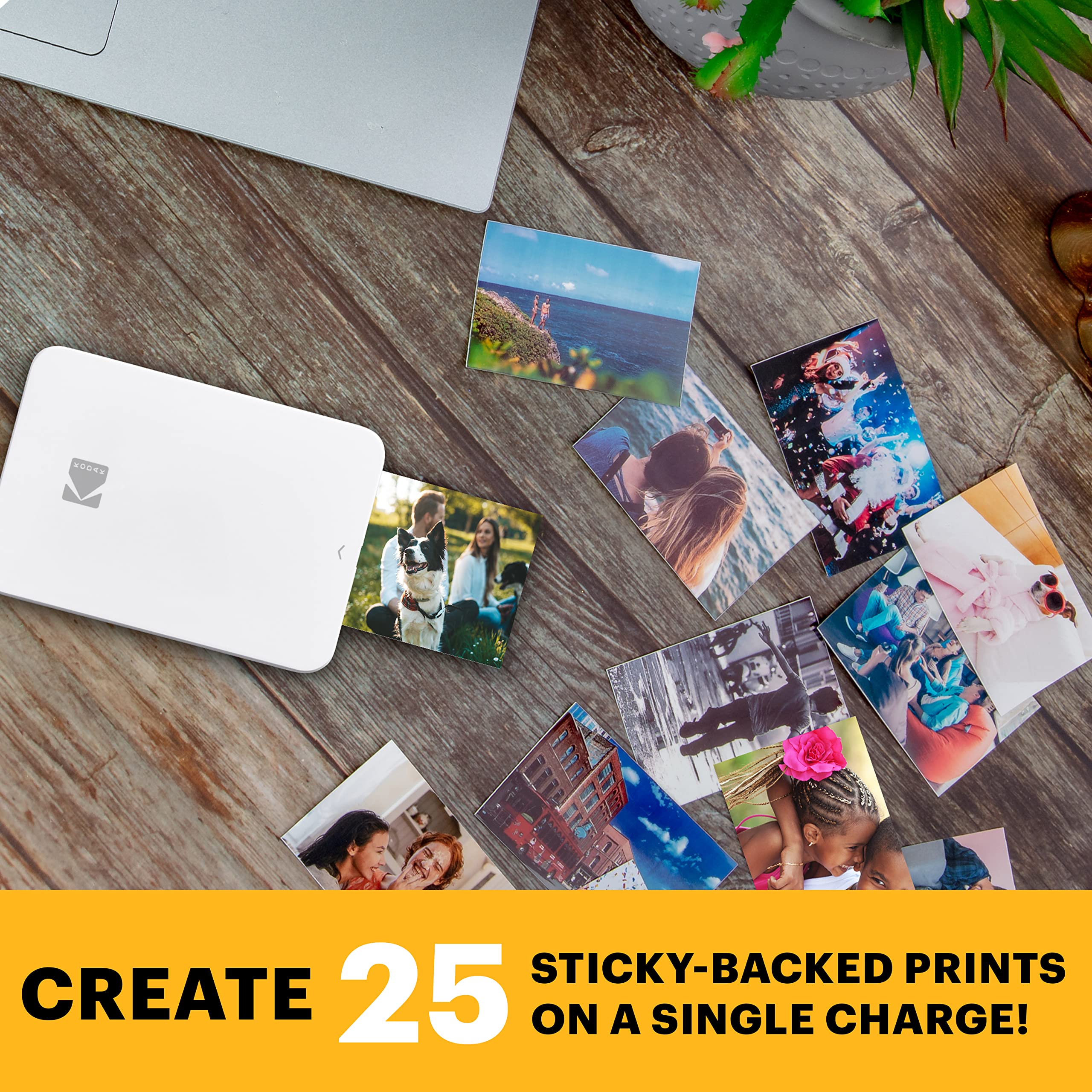 KODAK Step Slim Instant Smartphone Photo Printer - Wireless Portable Bluetooth Photo Printer for iOS & Android - Print 2x3