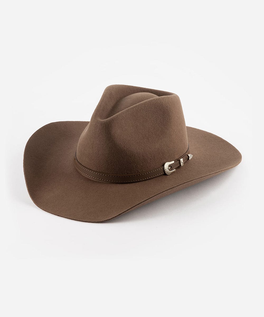 Dean Rancher Cowboy Hat for Men - Genuine Leather Western Cowboy Hat with Adjustable Chin Strap - Perfect for Rodeo, Horse Riding, and Outdoor Adventures