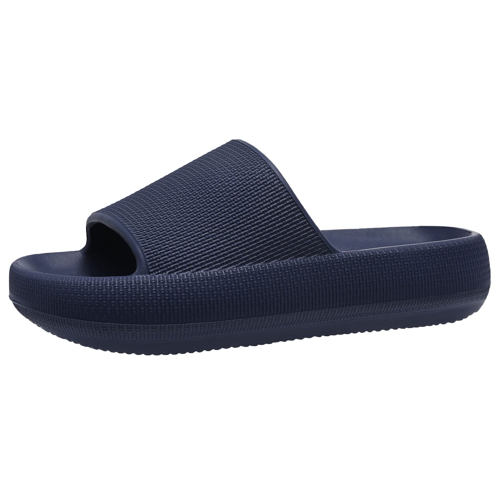 Evshine Pillow Sandals Slides for Women & Men - Soft Cushioned Platform Sandals with Arch Support - Perfect for Shower, Beach, Pool, Spa & Indoor Comfort