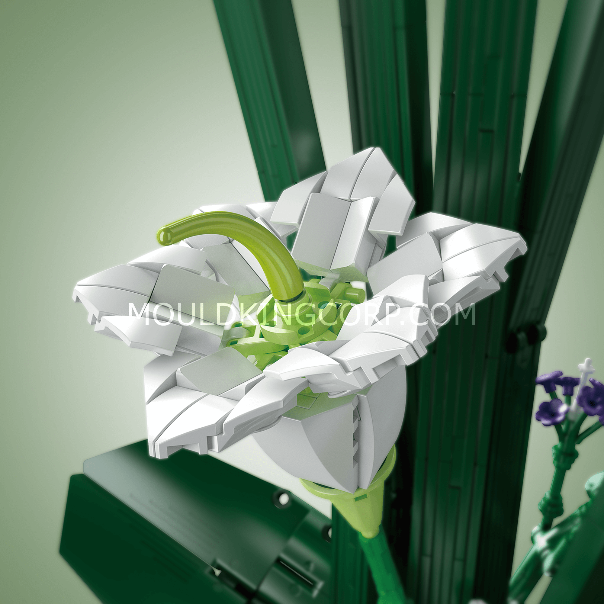 Mould King 10023 Fairy Lily Bouquet Building Set - 1,513 Pieces DIY Flower Kit for Home Decor, Gift, or Creative Play | Perfect for Birthday, Wedding, and Office Decoration