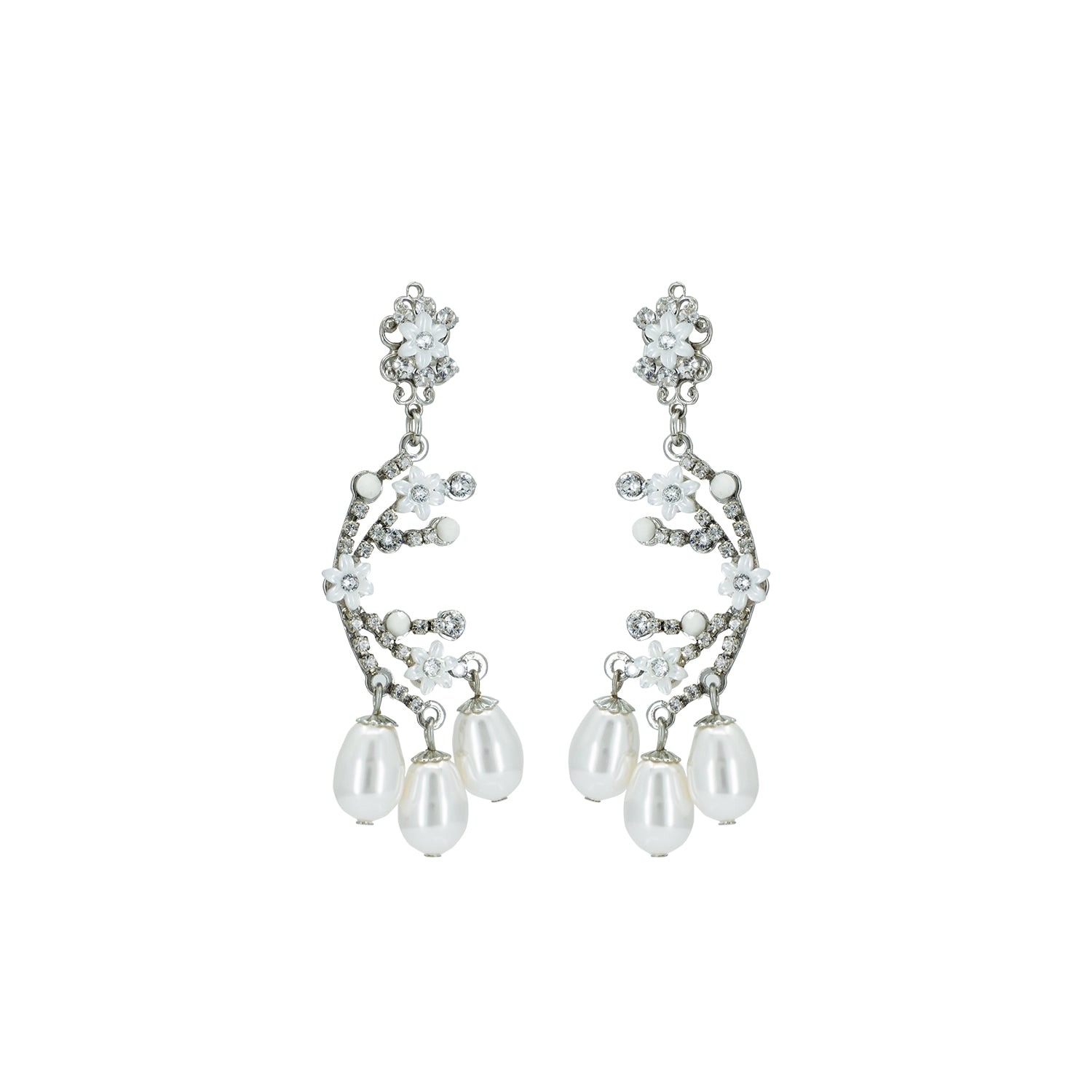 Elegant Noble Earrings for Women - 925 Sterling Silver Dainty Stud Earrings | Perfect for Weddings, Parties & Everyday Wear